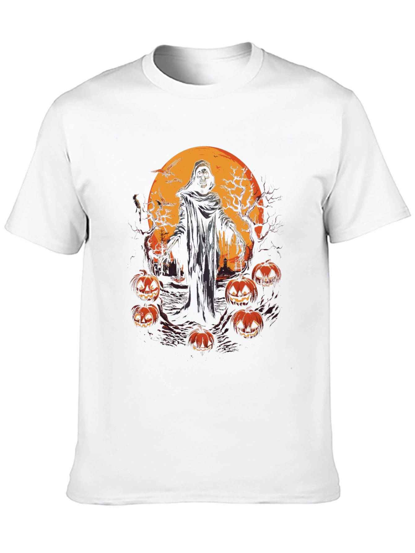 Halloween Grim Reaper Pumpkin T-Shirt