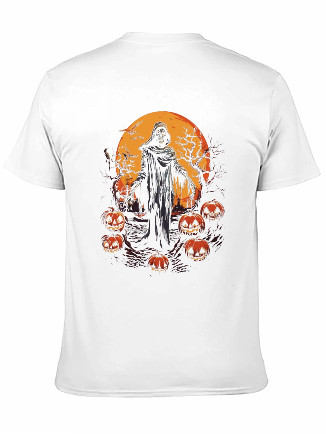 Halloween Grim Reaper Pumpkin T-Shirt