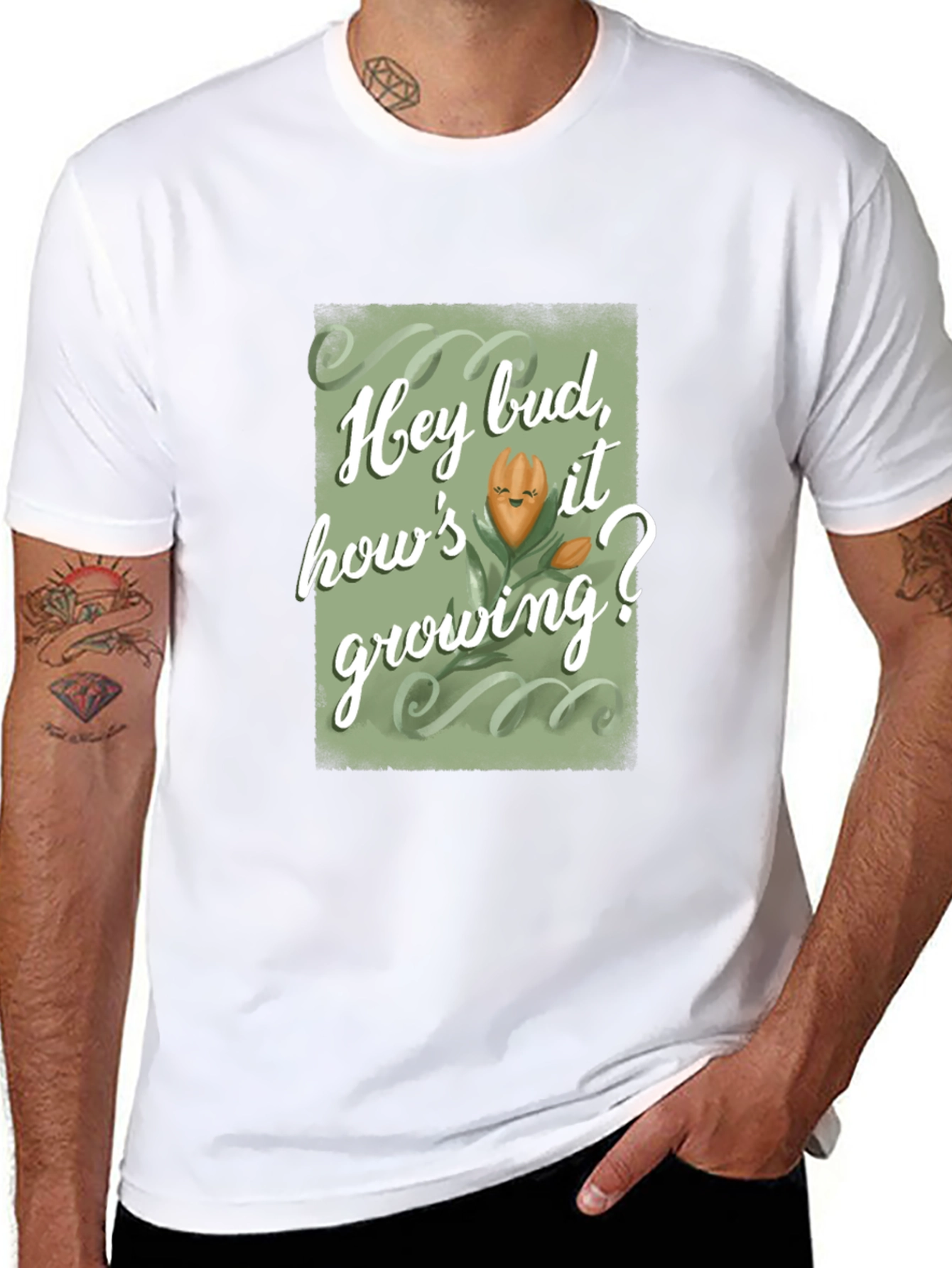 Hey Bud Hows it Growing? Graphic Tee