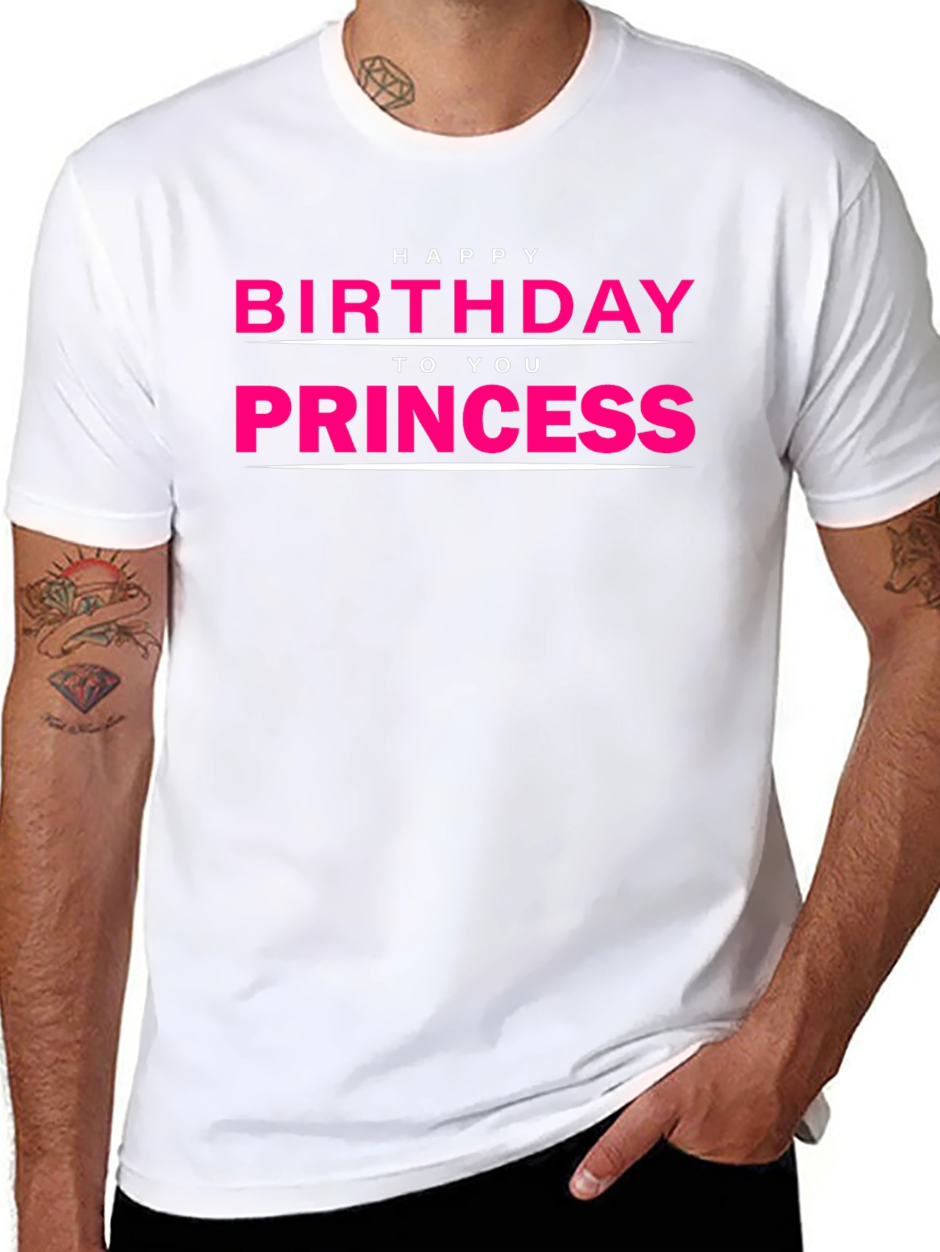 Happy Birthday Princess T-Shirt - Black
