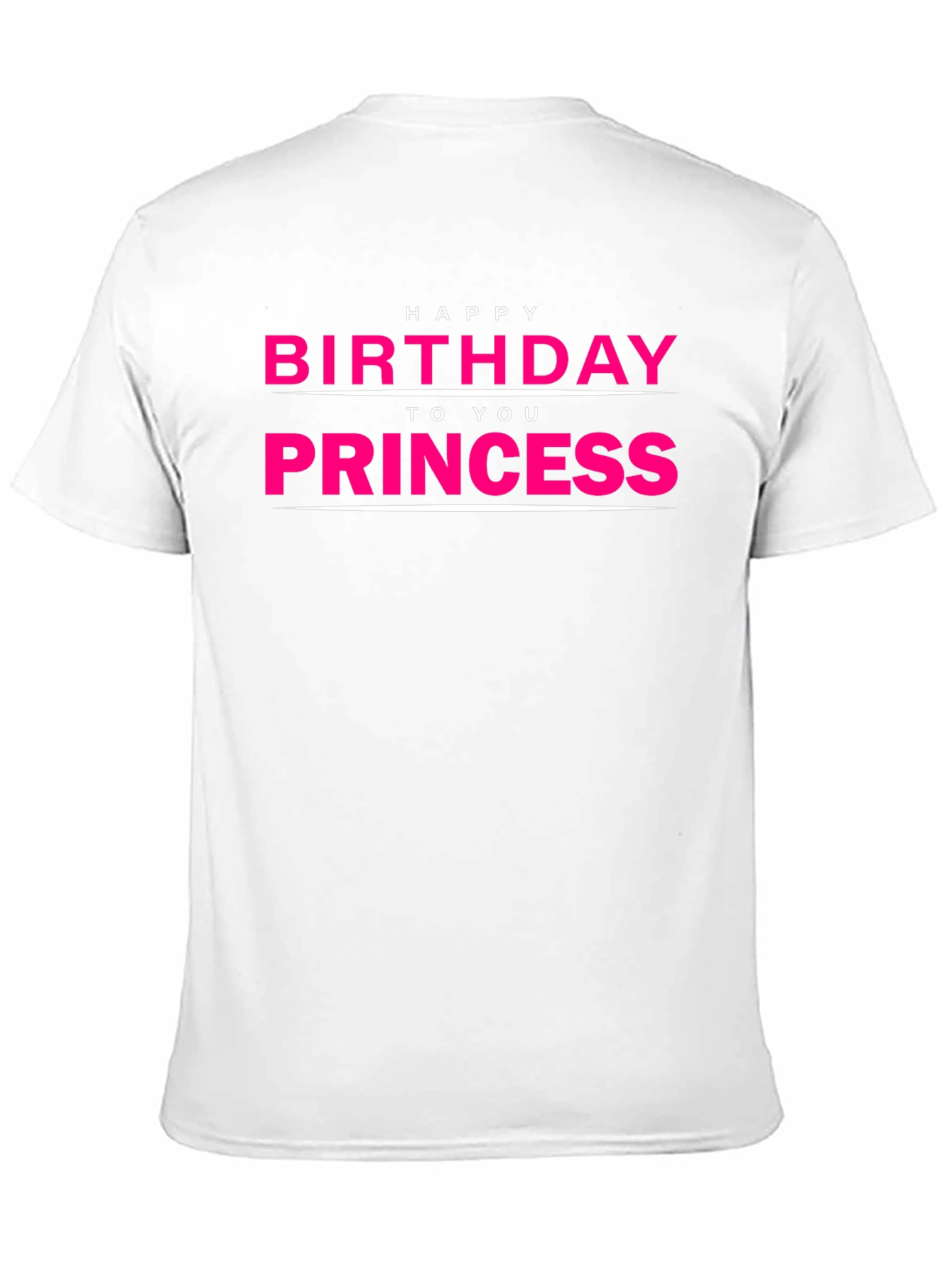 Happy Birthday Princess T-Shirt - Black