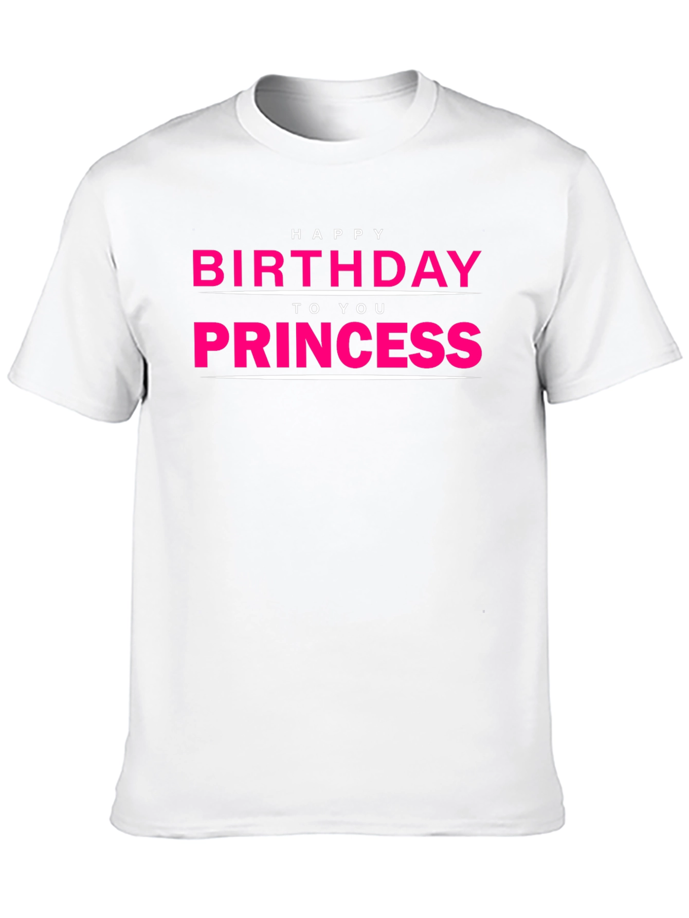 Happy Birthday Princess T-Shirt - Black