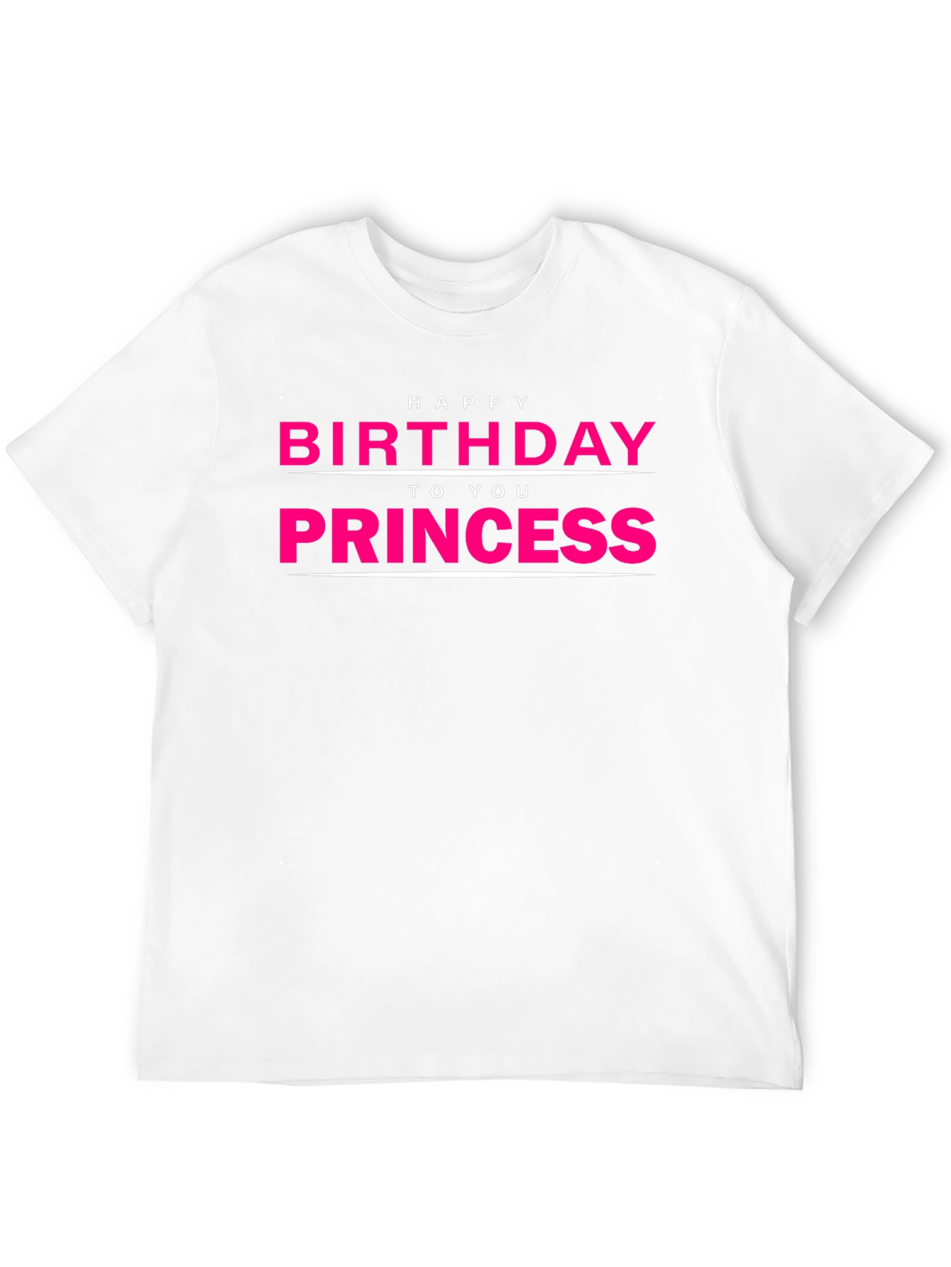 Happy Birthday Princess T-Shirt - Black