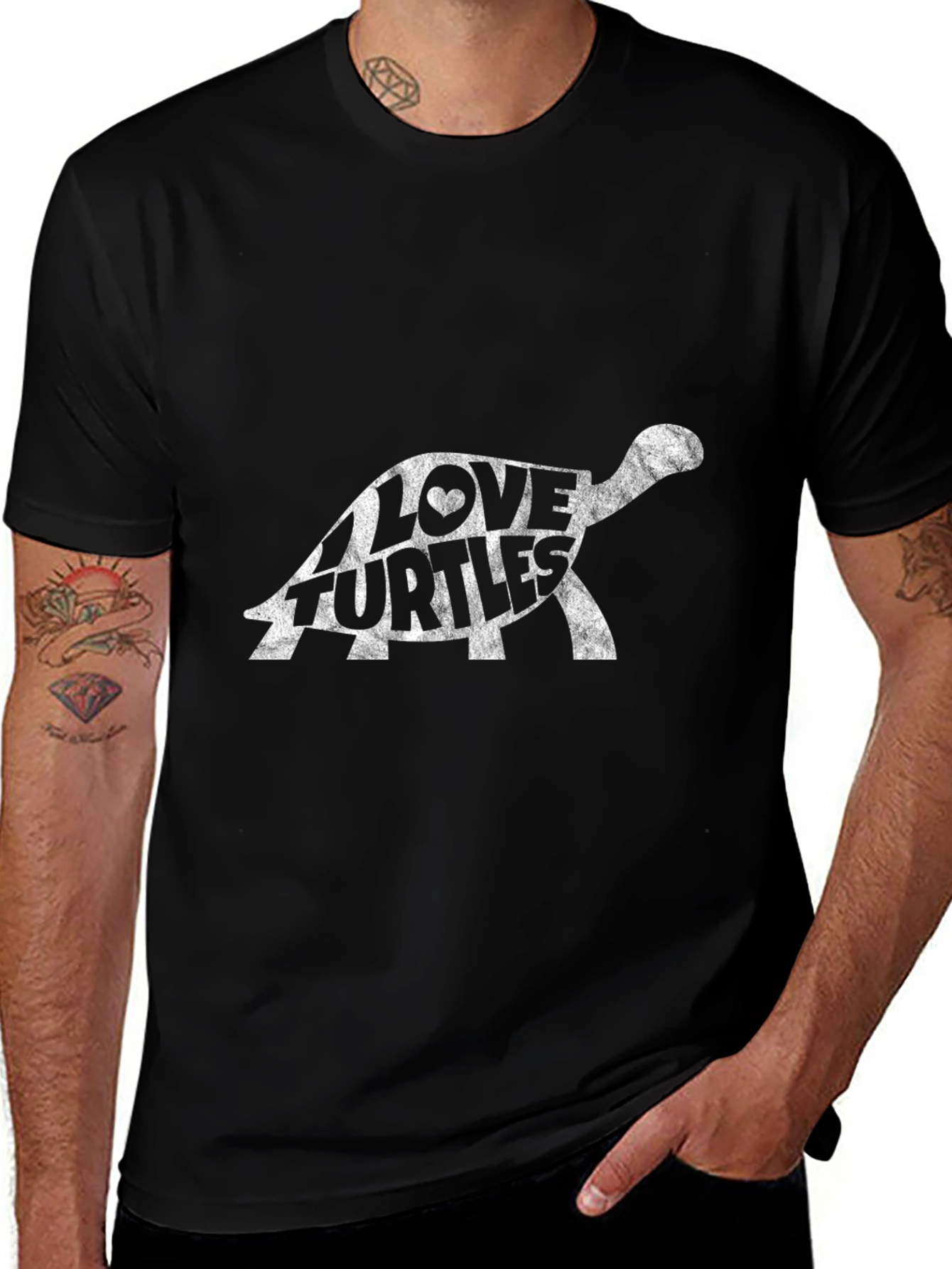 I Love Turtles Graphic T-Shirt