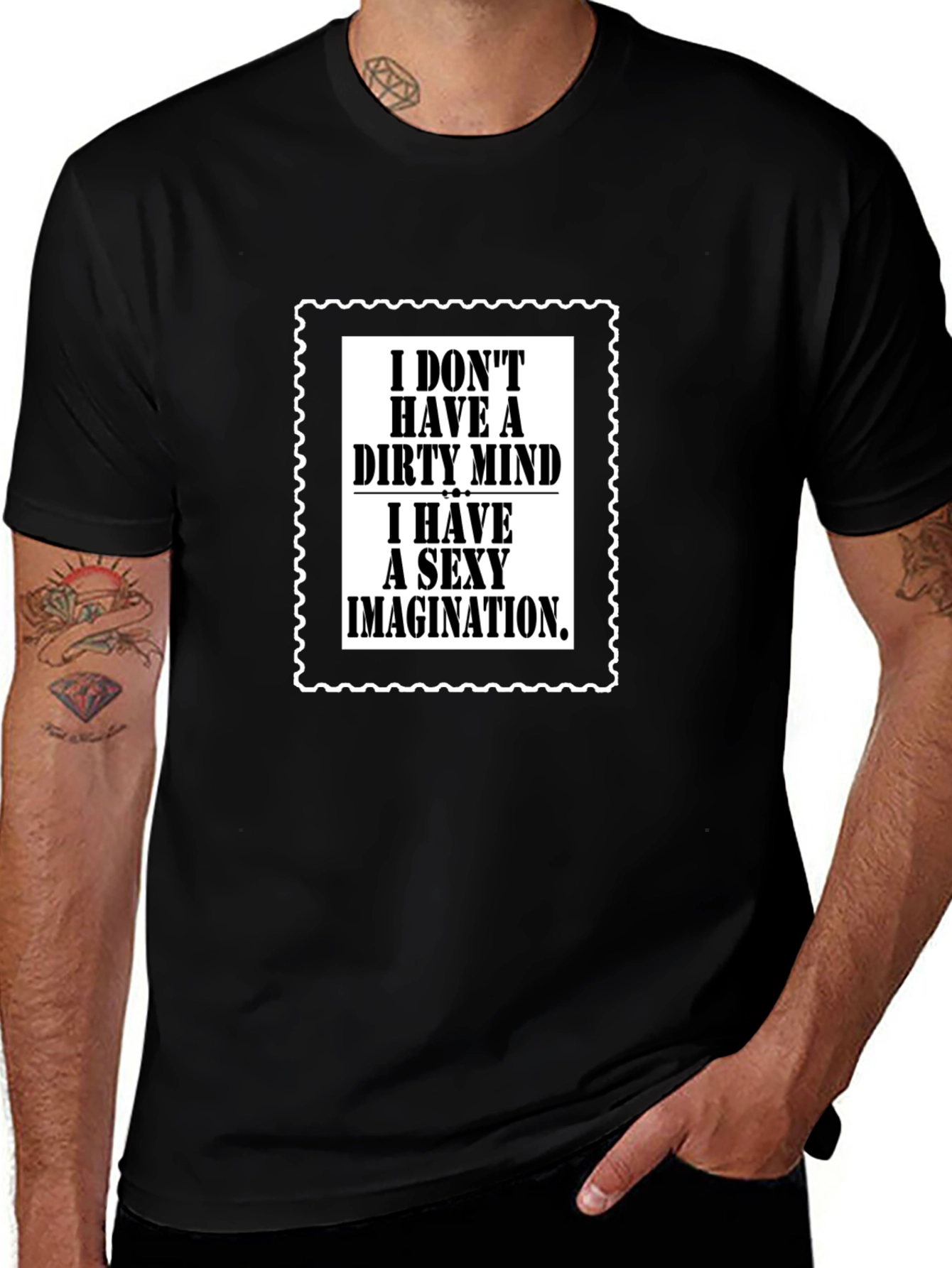 Dirty Mind Sexy Imagination Graphic Tee