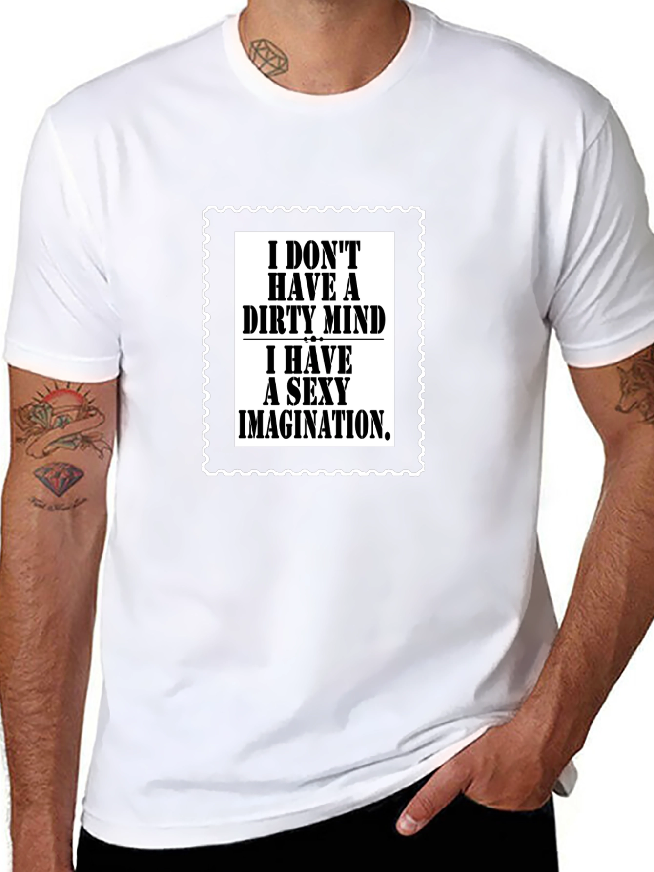 Dirty Mind Sexy Imagination Graphic Tee
