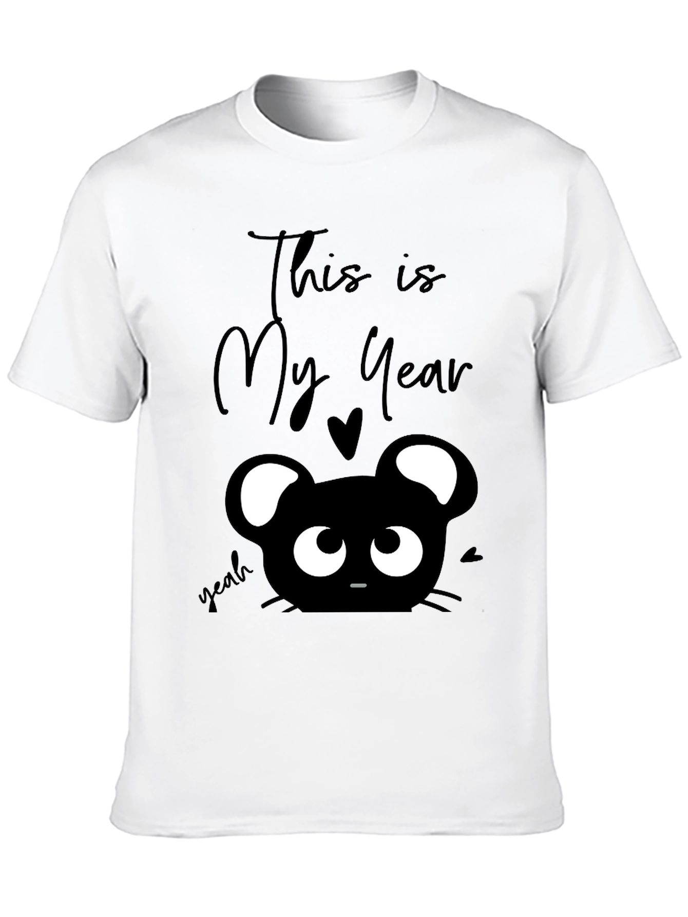 This is My Year Black Graphic T-Shirt