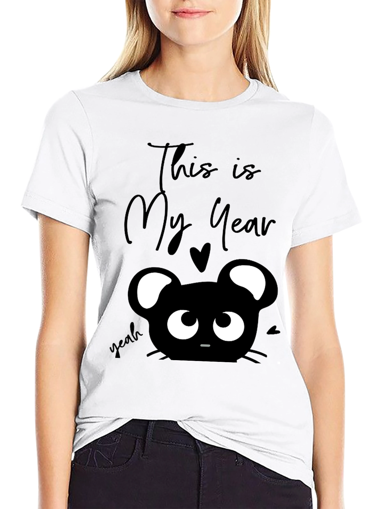 This is My Year Black Graphic T-Shirt