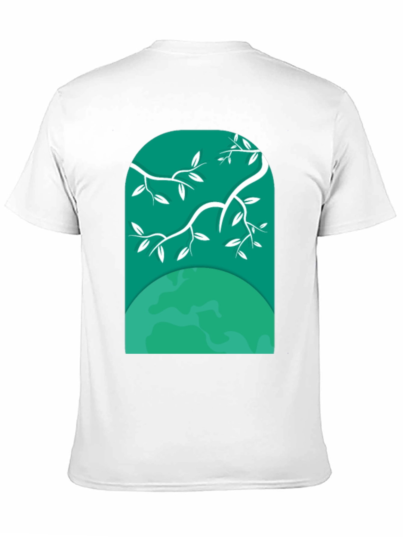Nature Window Tee - Graphic Print Black T-Shirt