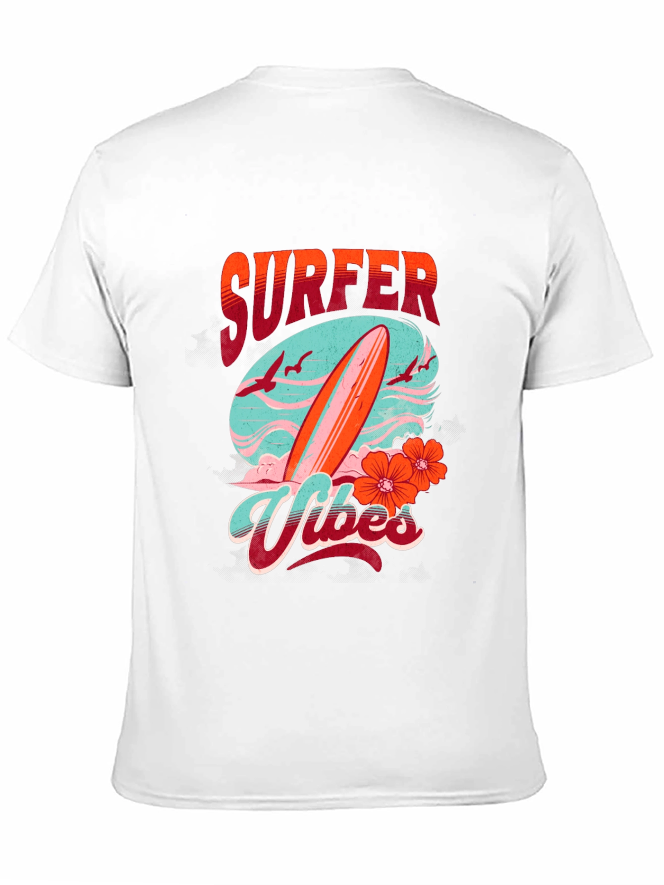 Surfer Vibes Graphic Tee - Black