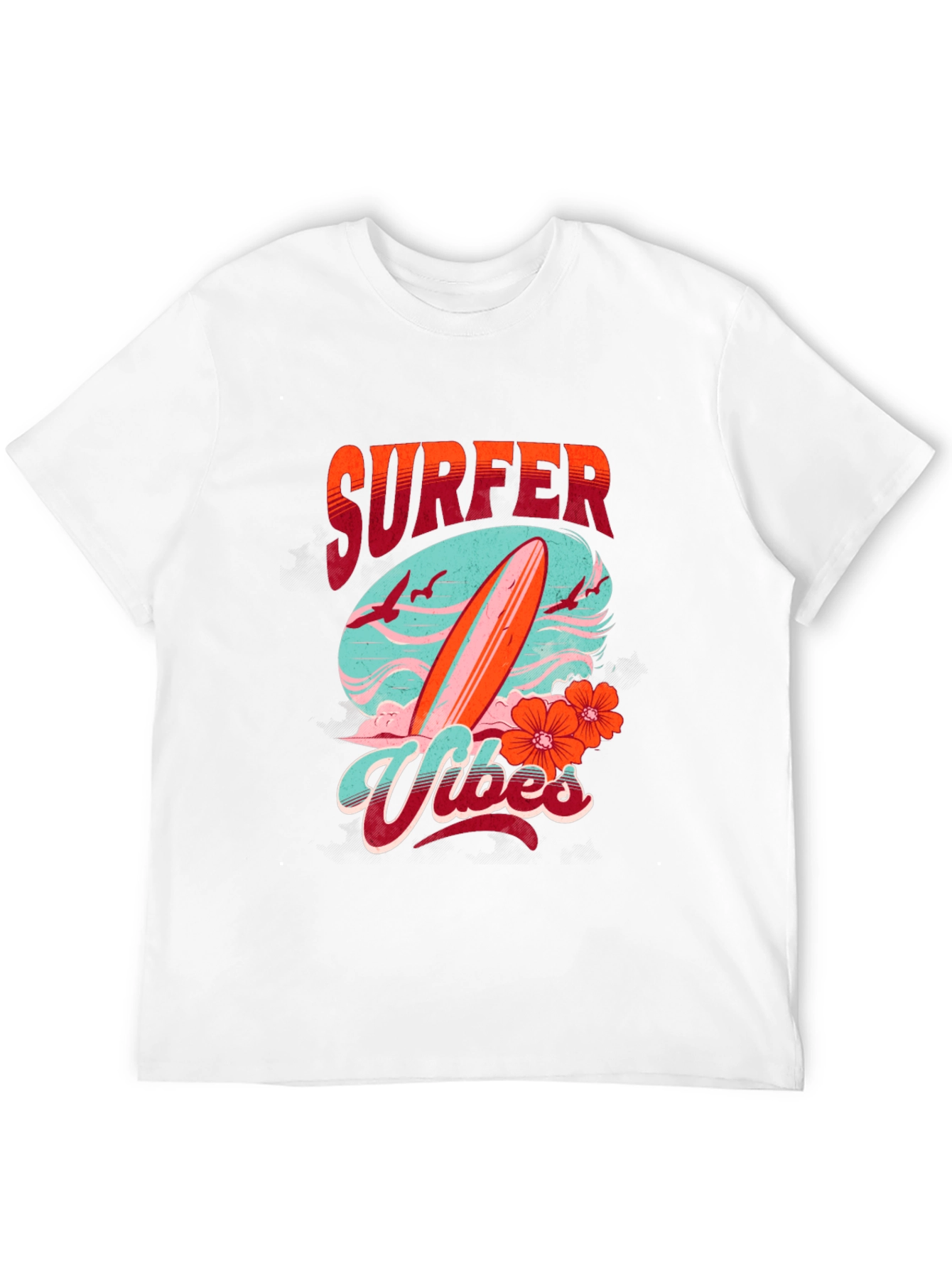 Surfer Vibes Graphic Tee - Black