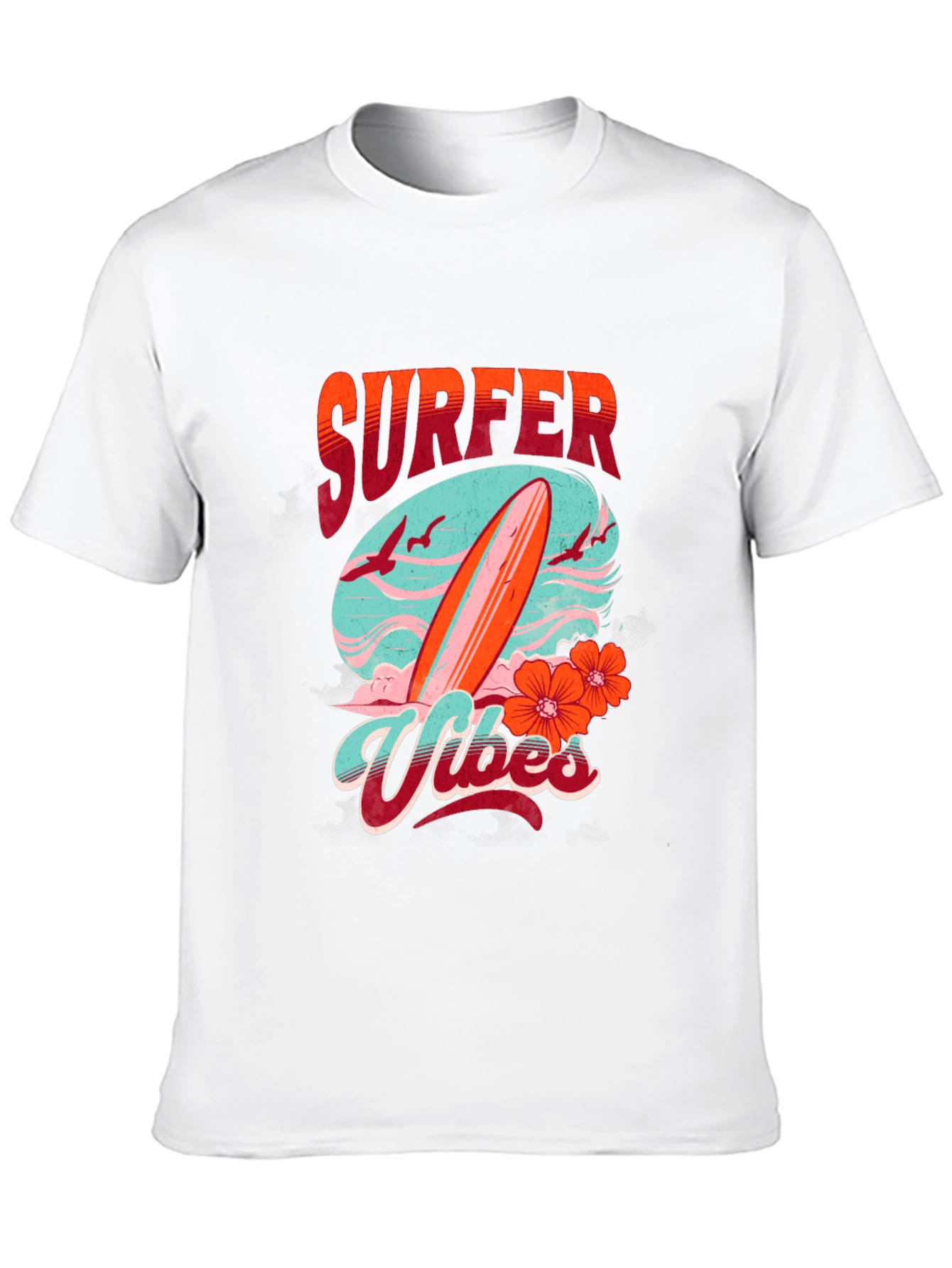 Surfer Vibes Graphic Tee - Black