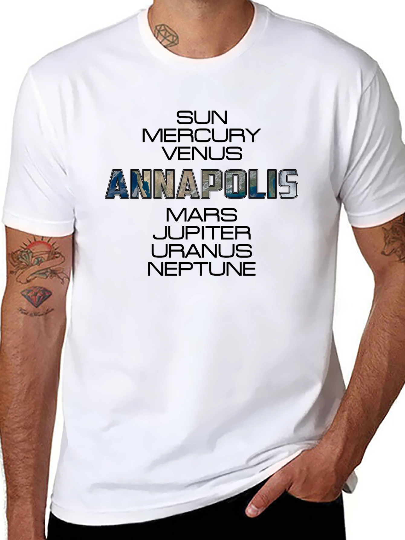 Annapolis Planets Graphic T-Shirt
