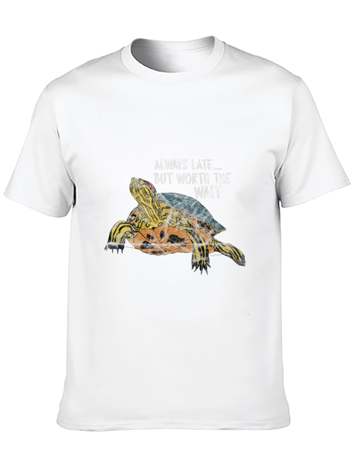 Always Late Turtle Graphic Print T-Shirt