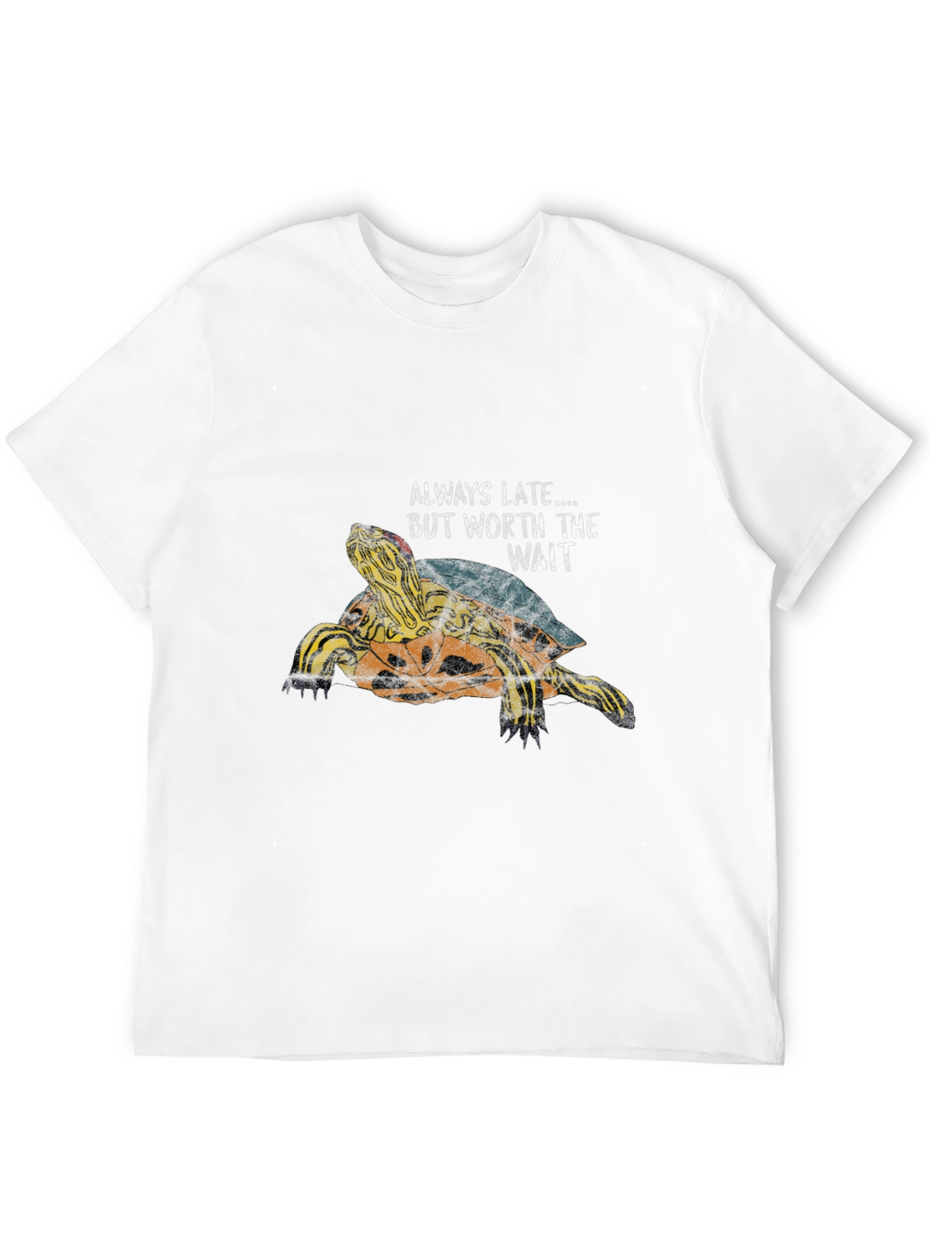 Always Late Turtle Graphic Print T-Shirt
