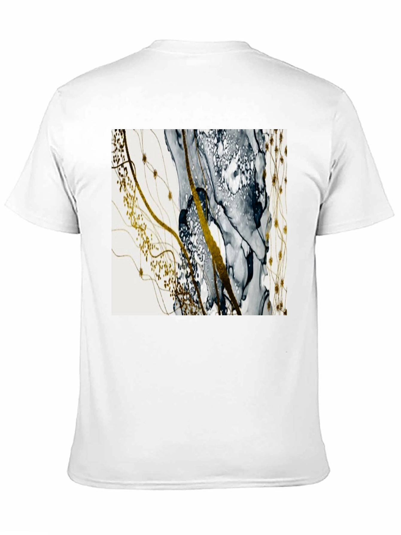 Abstract Art Tee: Modern Ink Wash Design