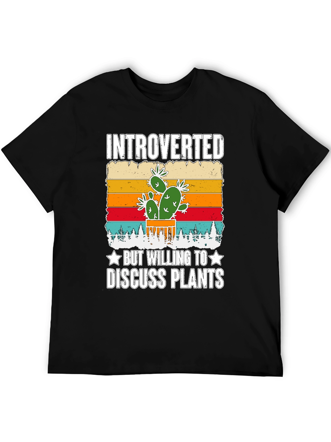Introverted Plant Lover Graphic T-Shirt