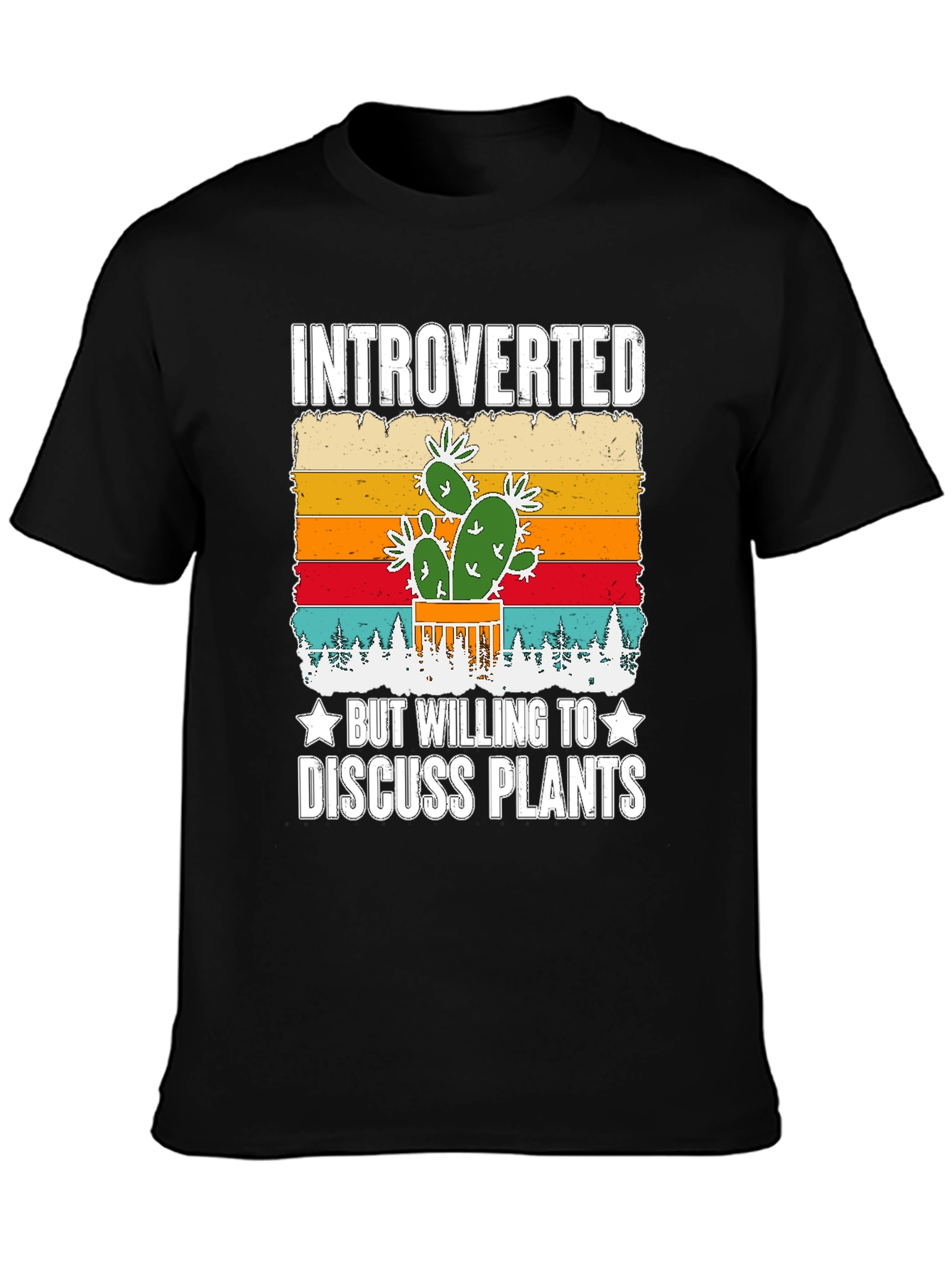 Introverted Plant Lover Graphic T-Shirt