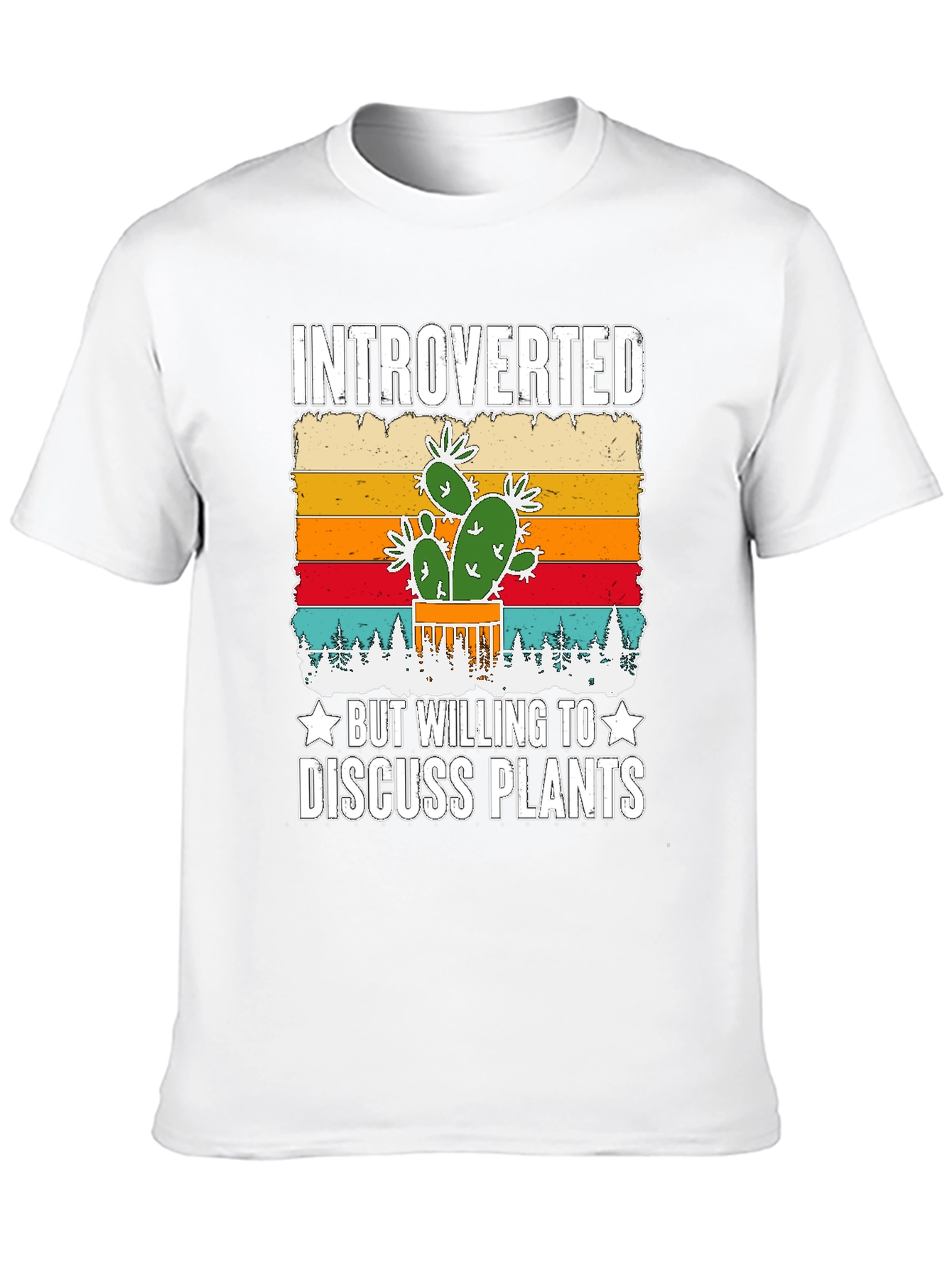 Introverted Plant Lover Graphic T-Shirt