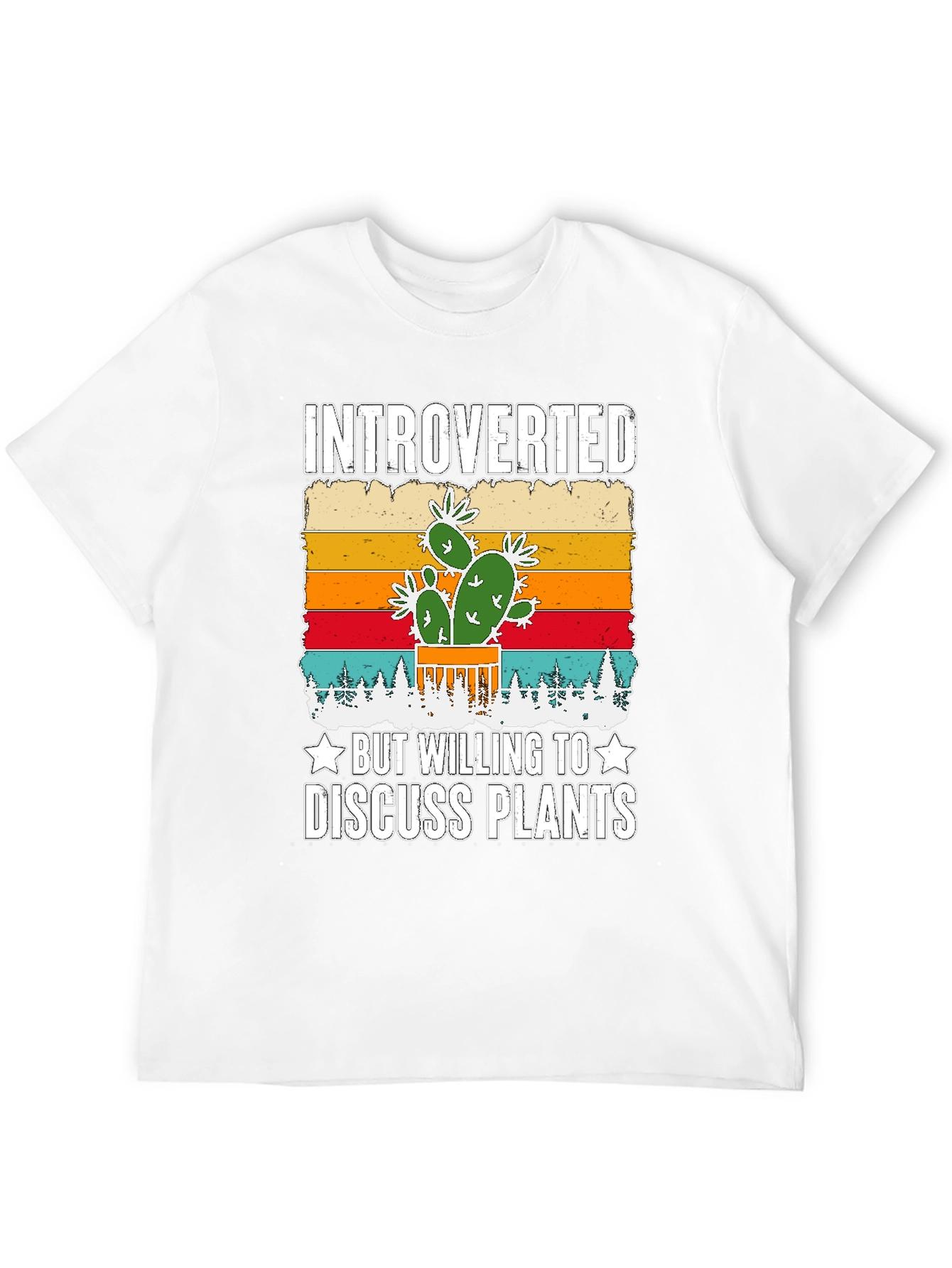 Introverted Plant Lover Graphic T-Shirt