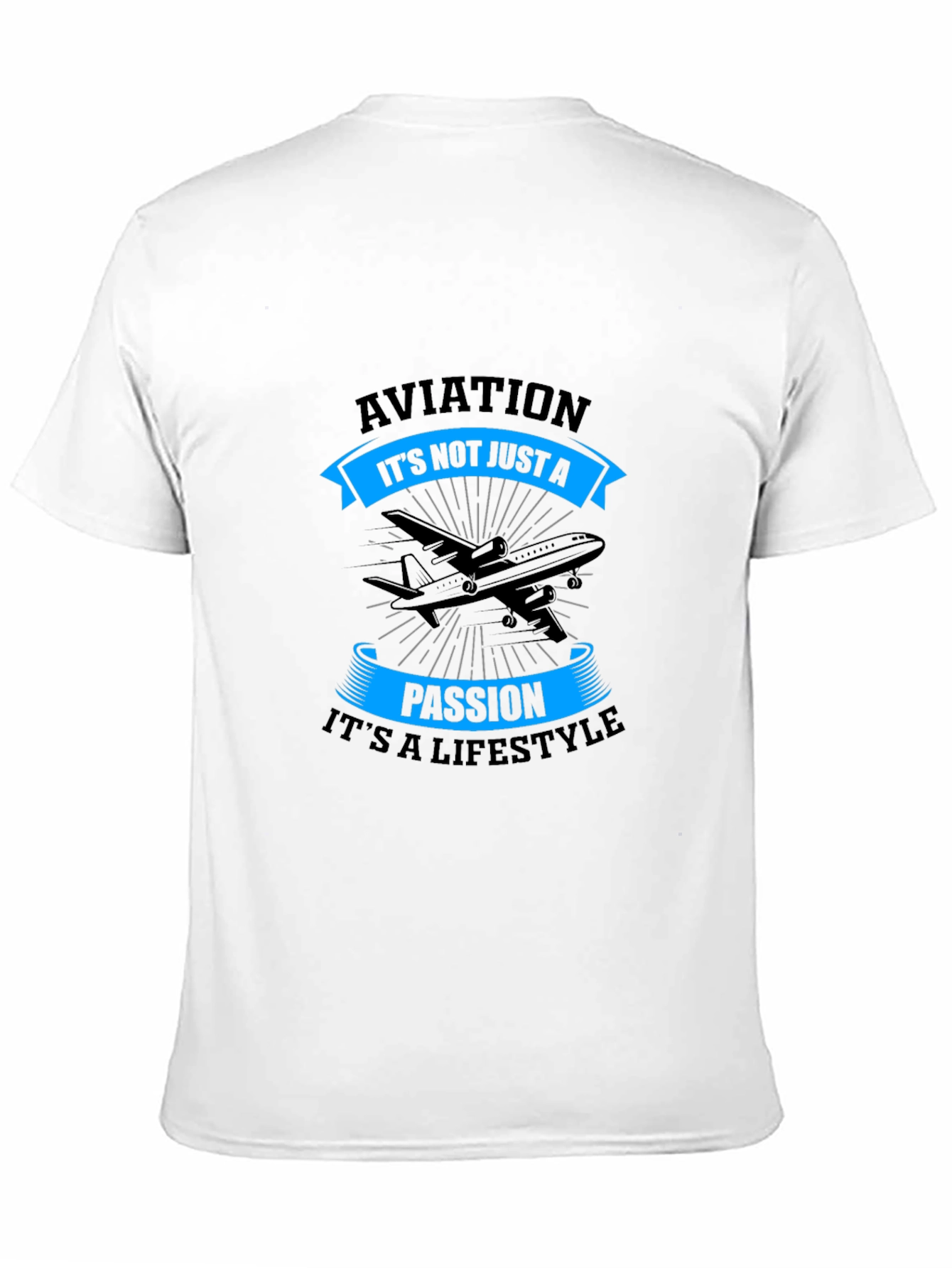 Aviation Passion Lifestyle Black T-Shirt