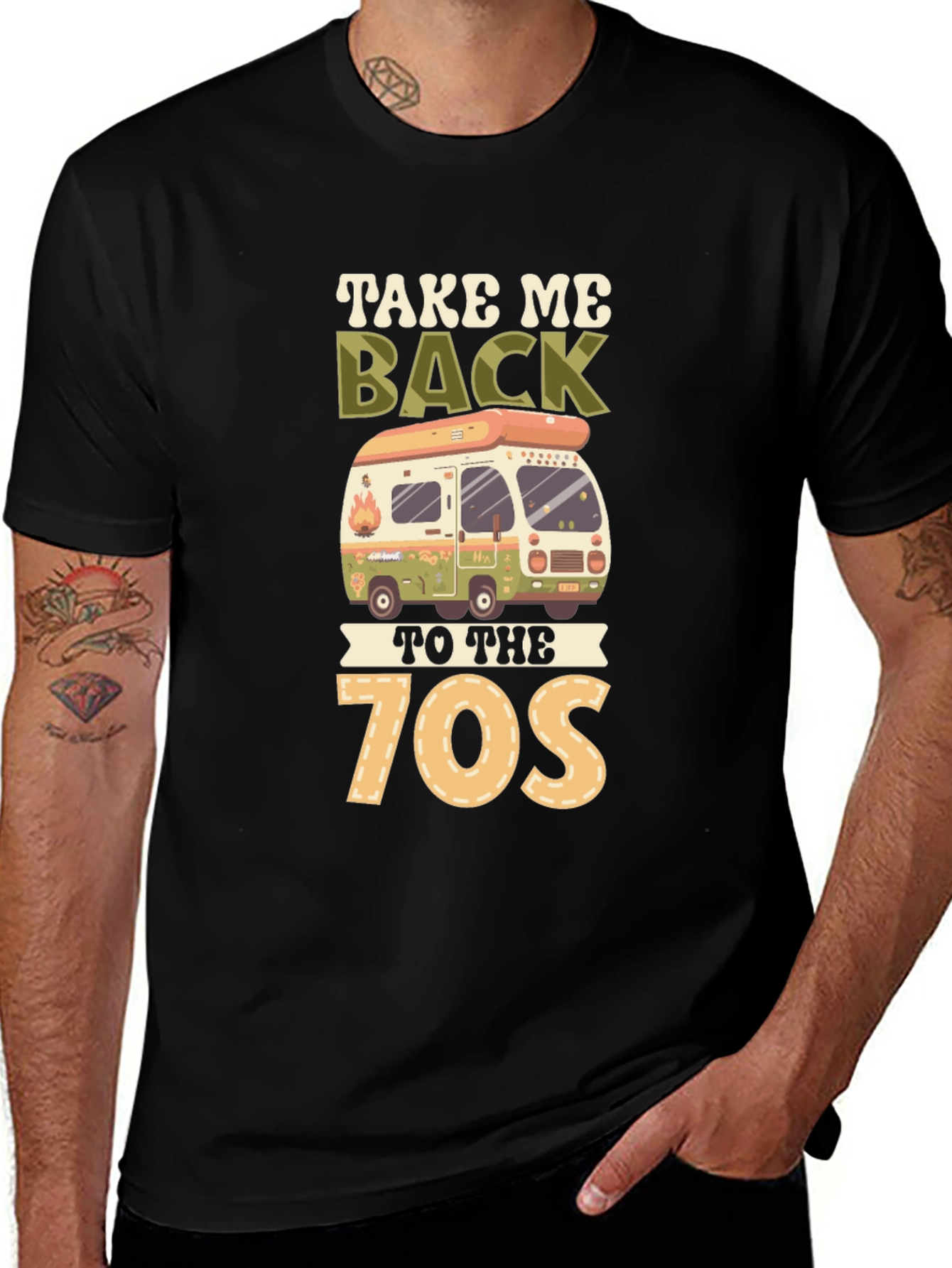 Retro 70s Camping T-Shirt - Take Me Back