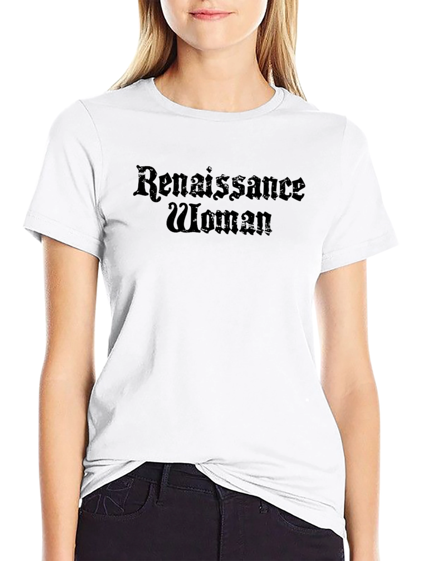 Renaissance Woman Black Graphic T-Shirt