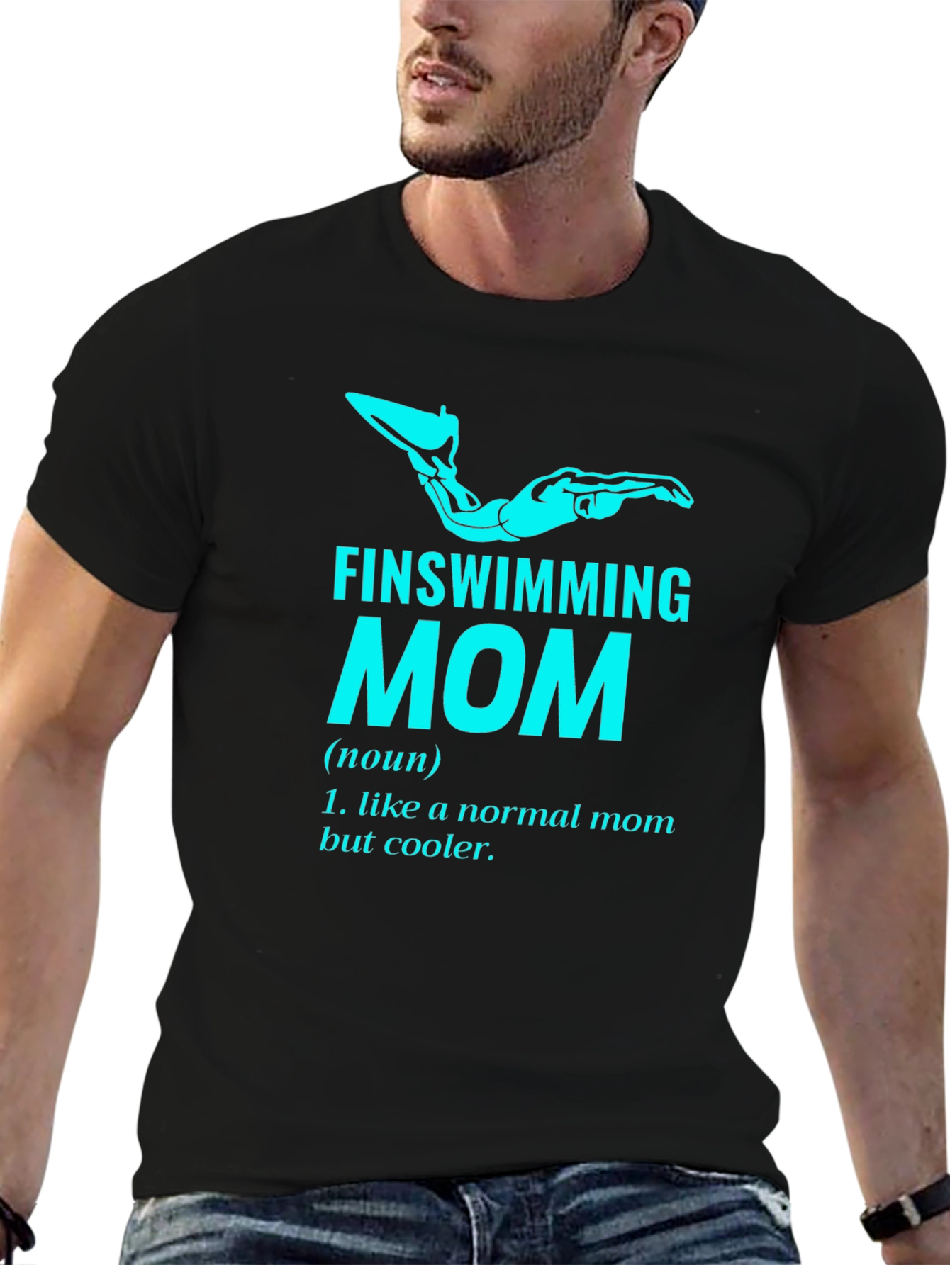 Finswimming Mom T-Shirt - Cool Mom Definition Tee