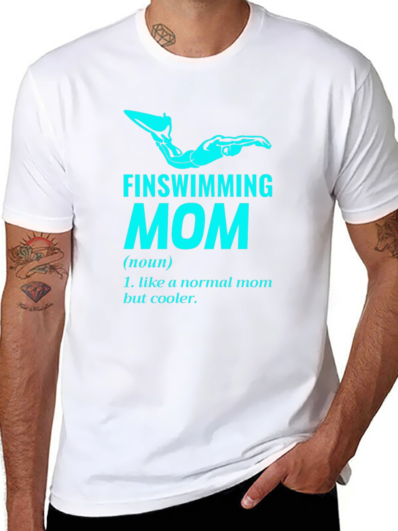 Finswimming Mom T-Shirt - Cool Mom Definition Tee