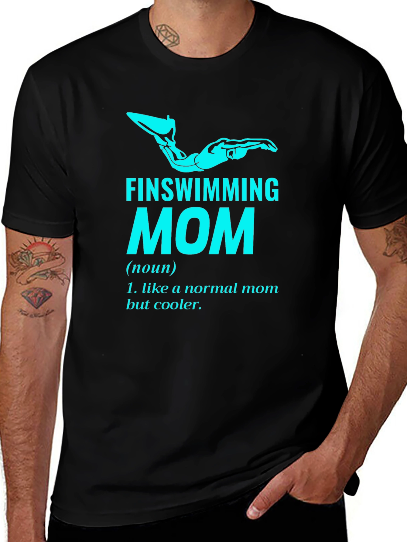 Finswimming Mom T-Shirt - Cool Mom Definition Tee