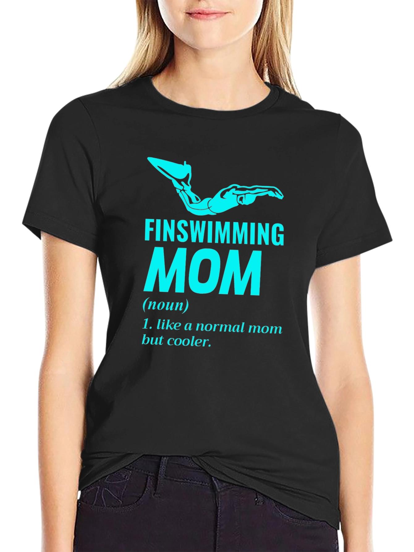 Finswimming Mom T-Shirt - Cool Mom Definition Tee