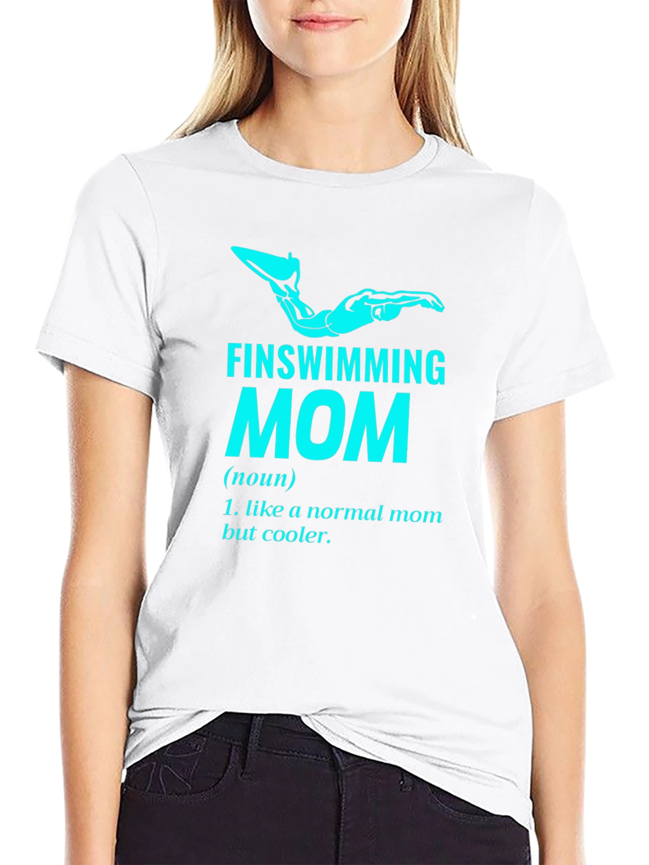 Finswimming Mom T-Shirt - Cool Mom Definition Tee