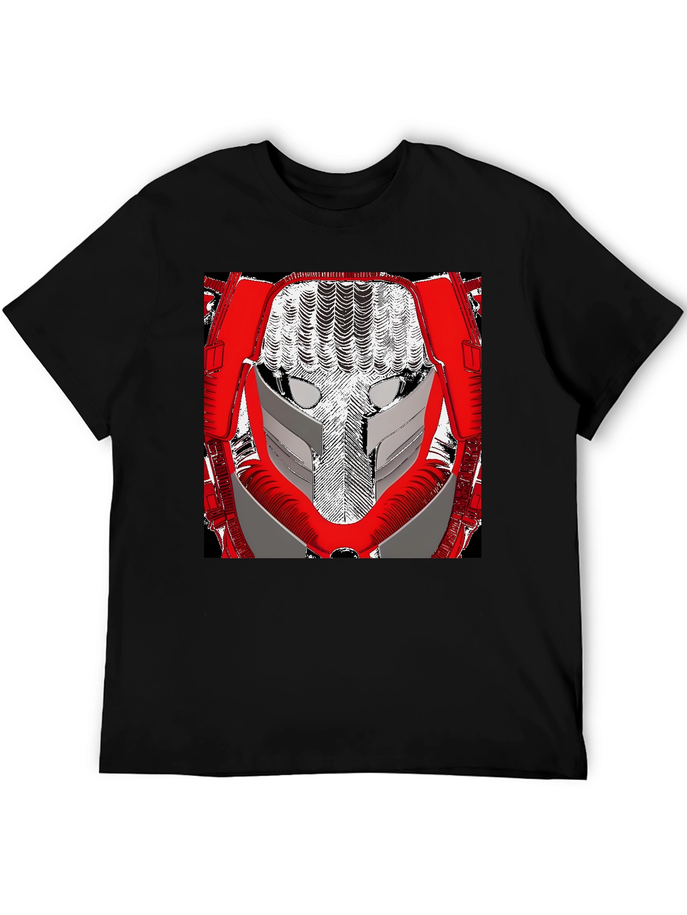 Sci-Fi Robot Face Graphic Tee