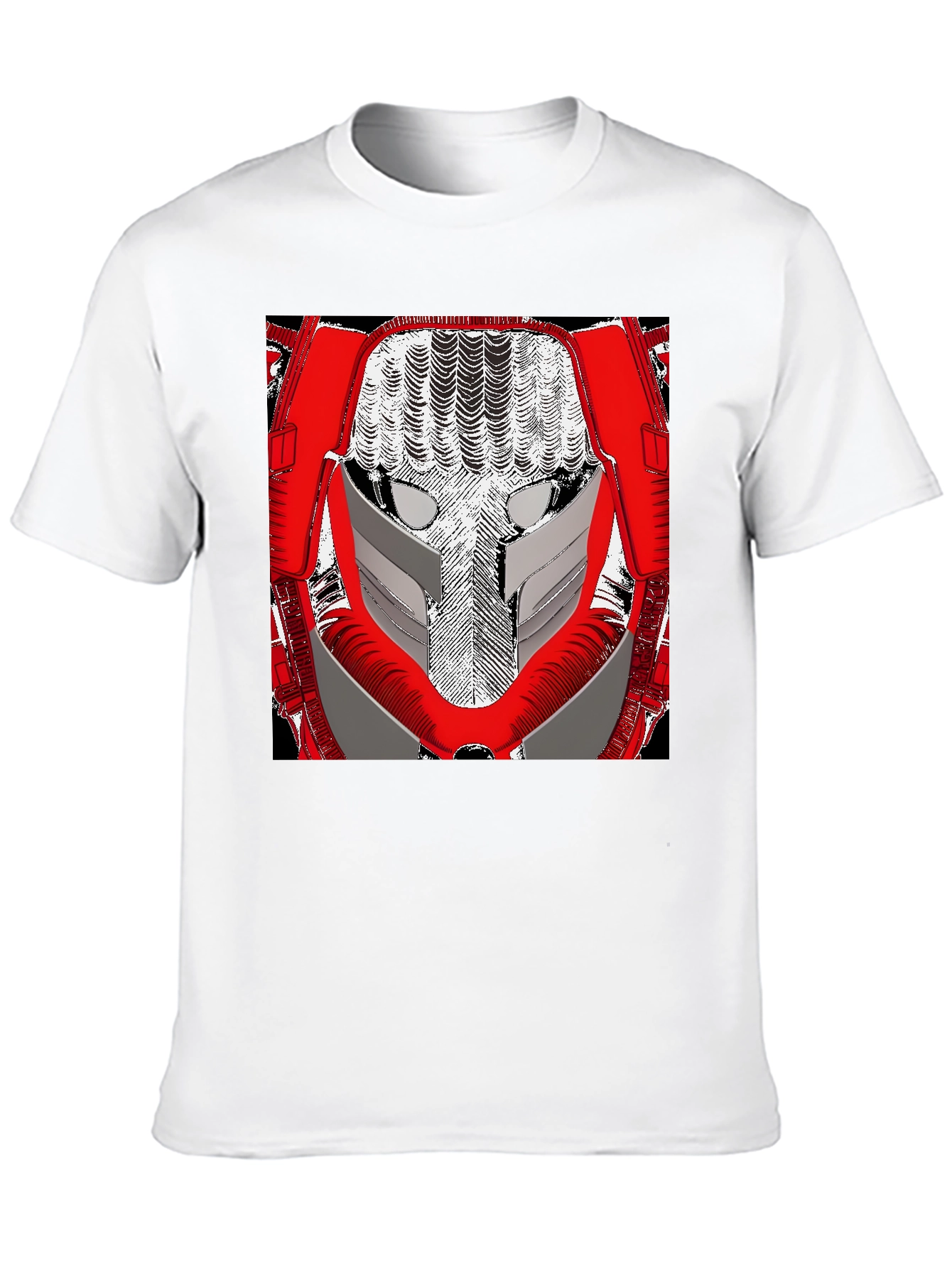 Sci-Fi Robot Face Graphic Tee