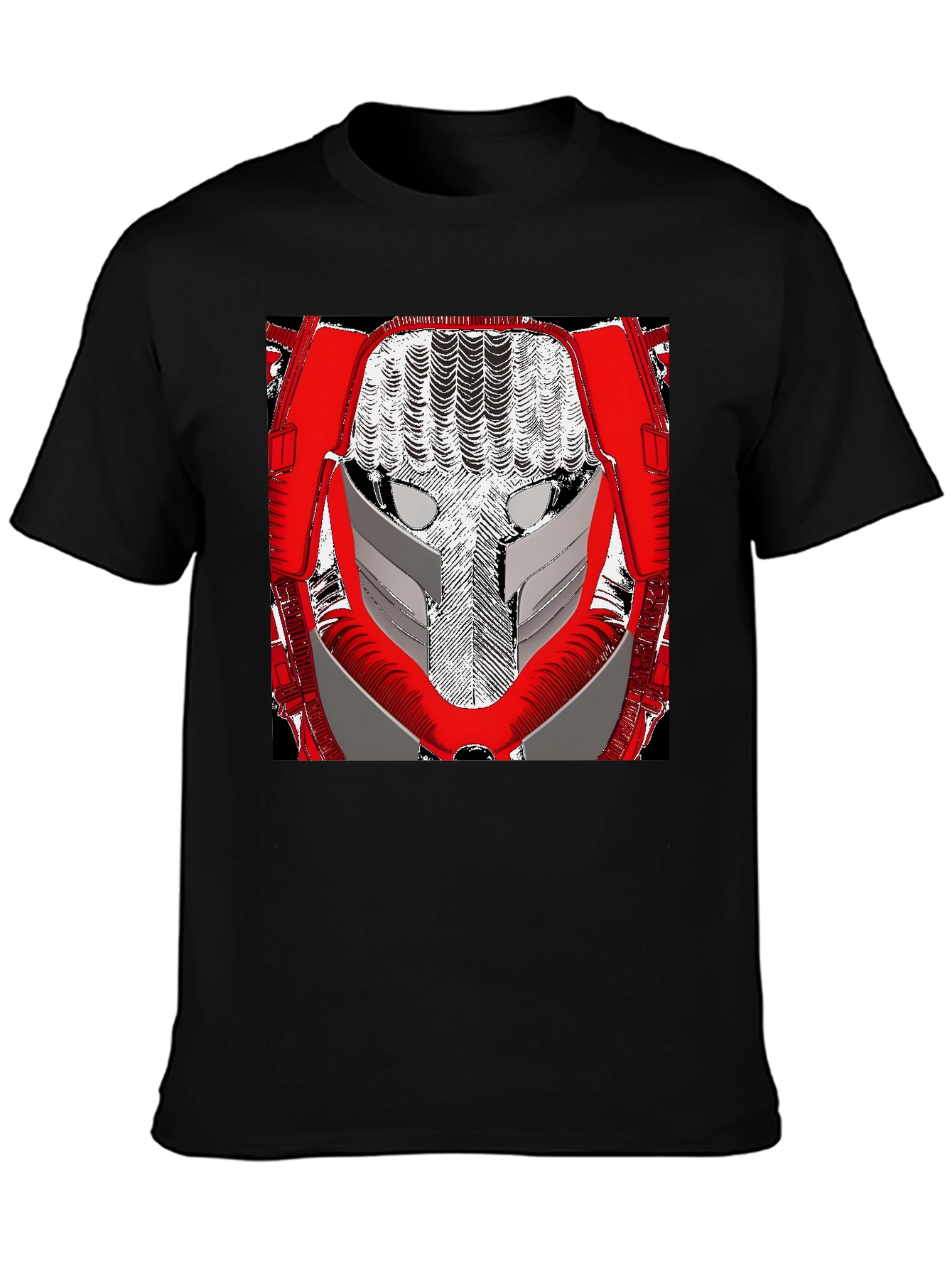 Sci-Fi Robot Face Graphic Tee
