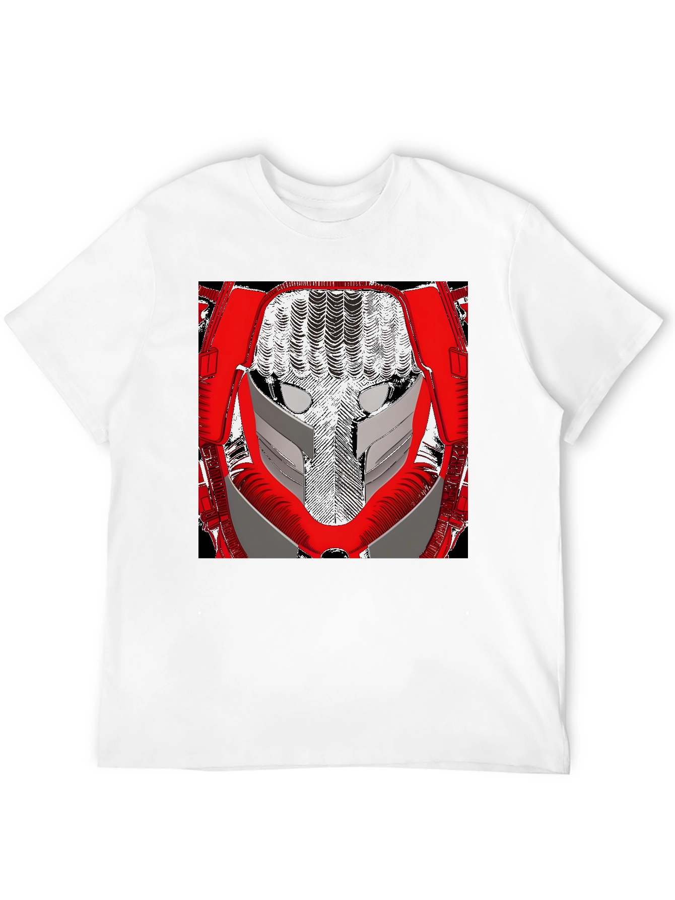 Sci-Fi Robot Face Graphic Tee