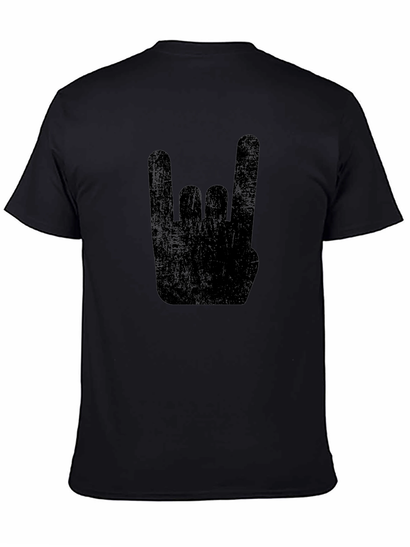 Rock On Black Graphic Tee