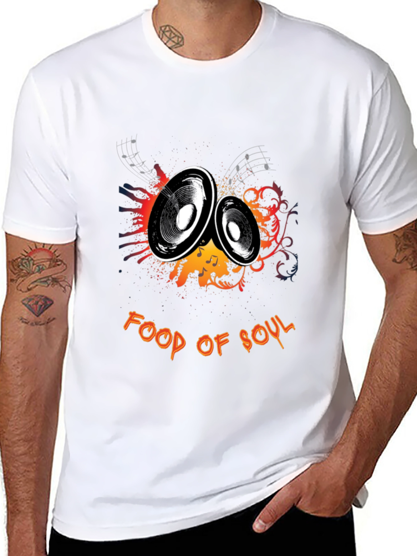 Food of Soul Graphic T-Shirt - Music Lover Tee