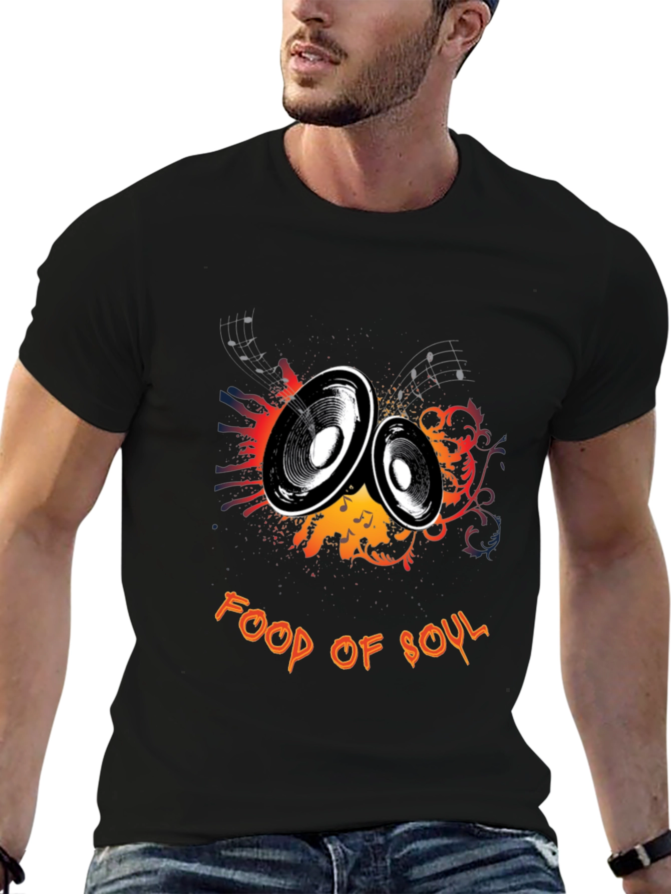 Food of Soul Graphic T-Shirt - Music Lover Tee