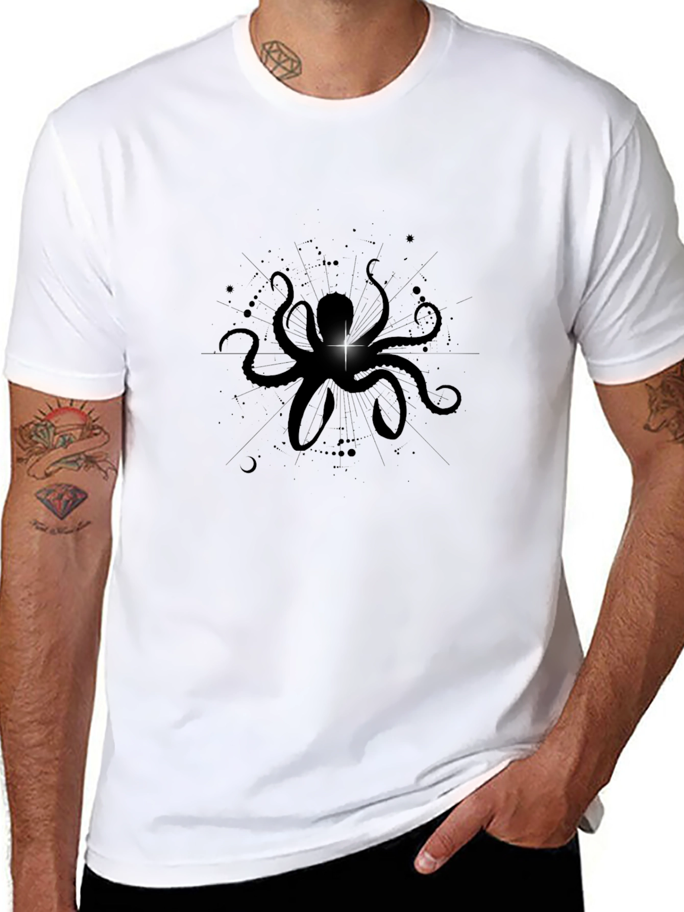 Black Octopus Graphic Tee