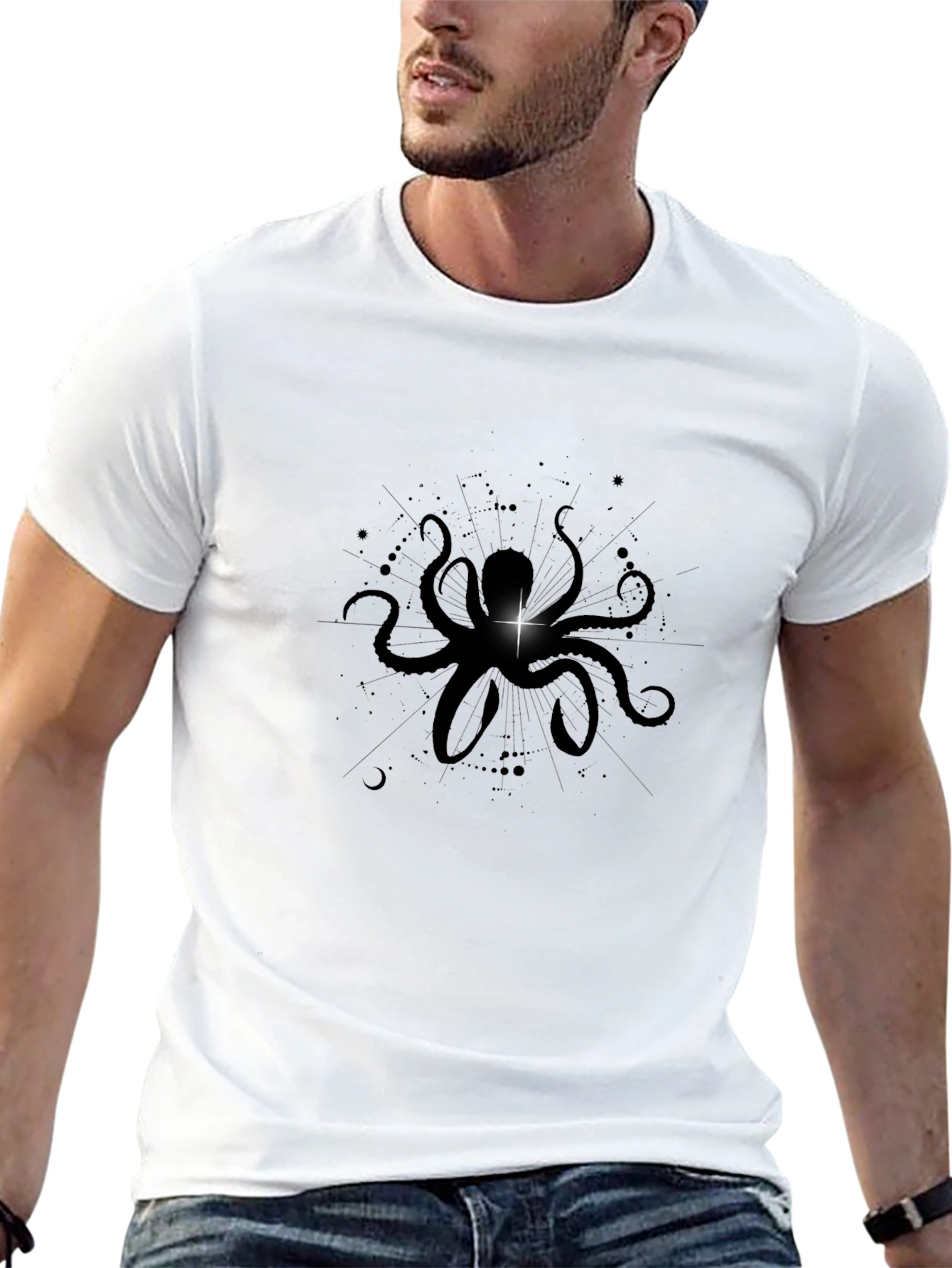 Black Octopus Graphic Tee