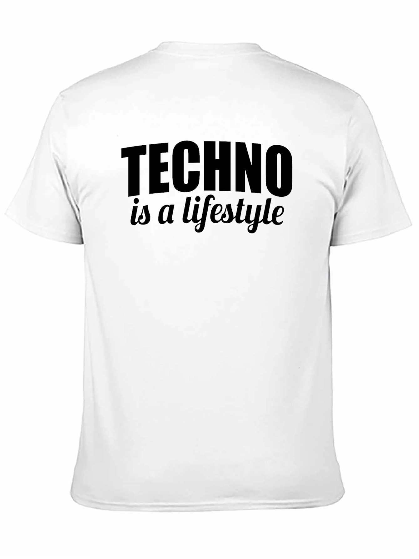 Techno is a Lifestyle Black T-Shirt