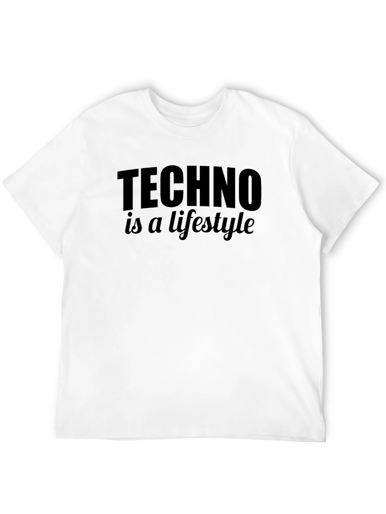 Techno is a Lifestyle Black T-Shirt