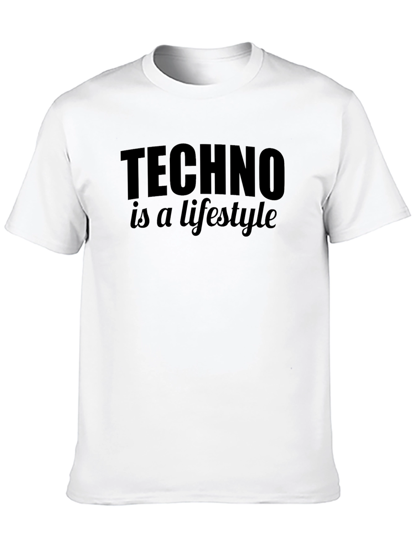 Techno is a Lifestyle Black T-Shirt