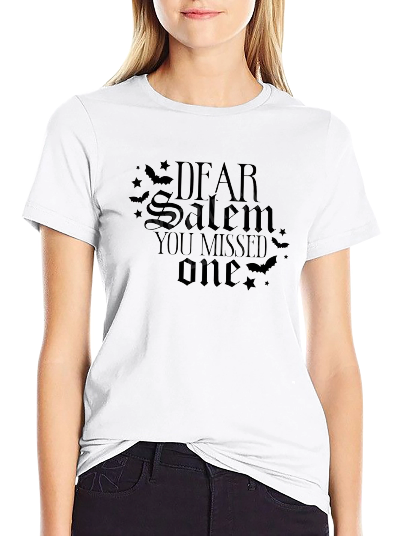 Dear Salem Missed One Black Graphic Tee