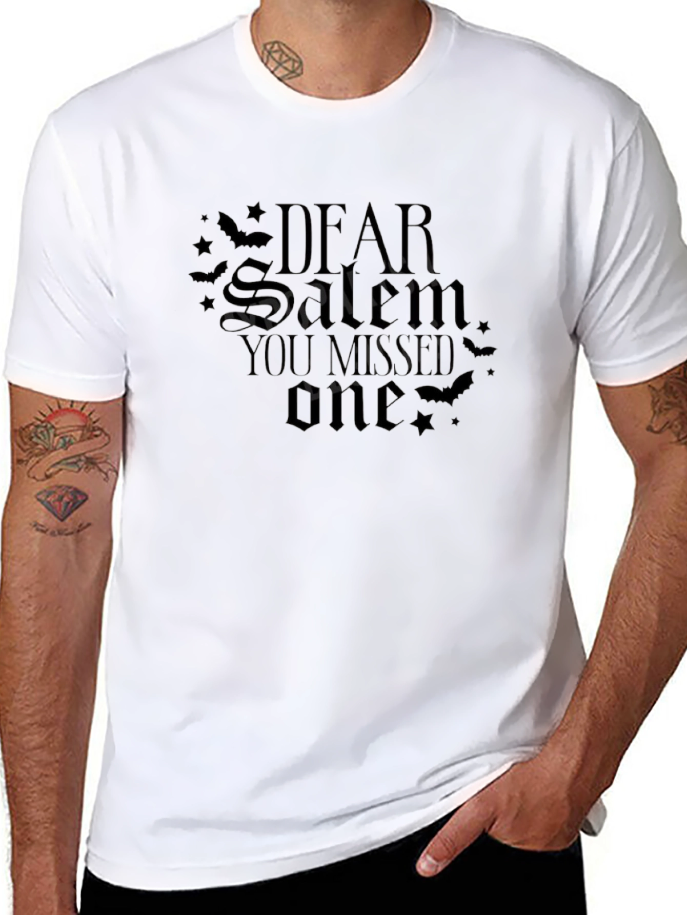 Dear Salem Missed One Black Graphic Tee