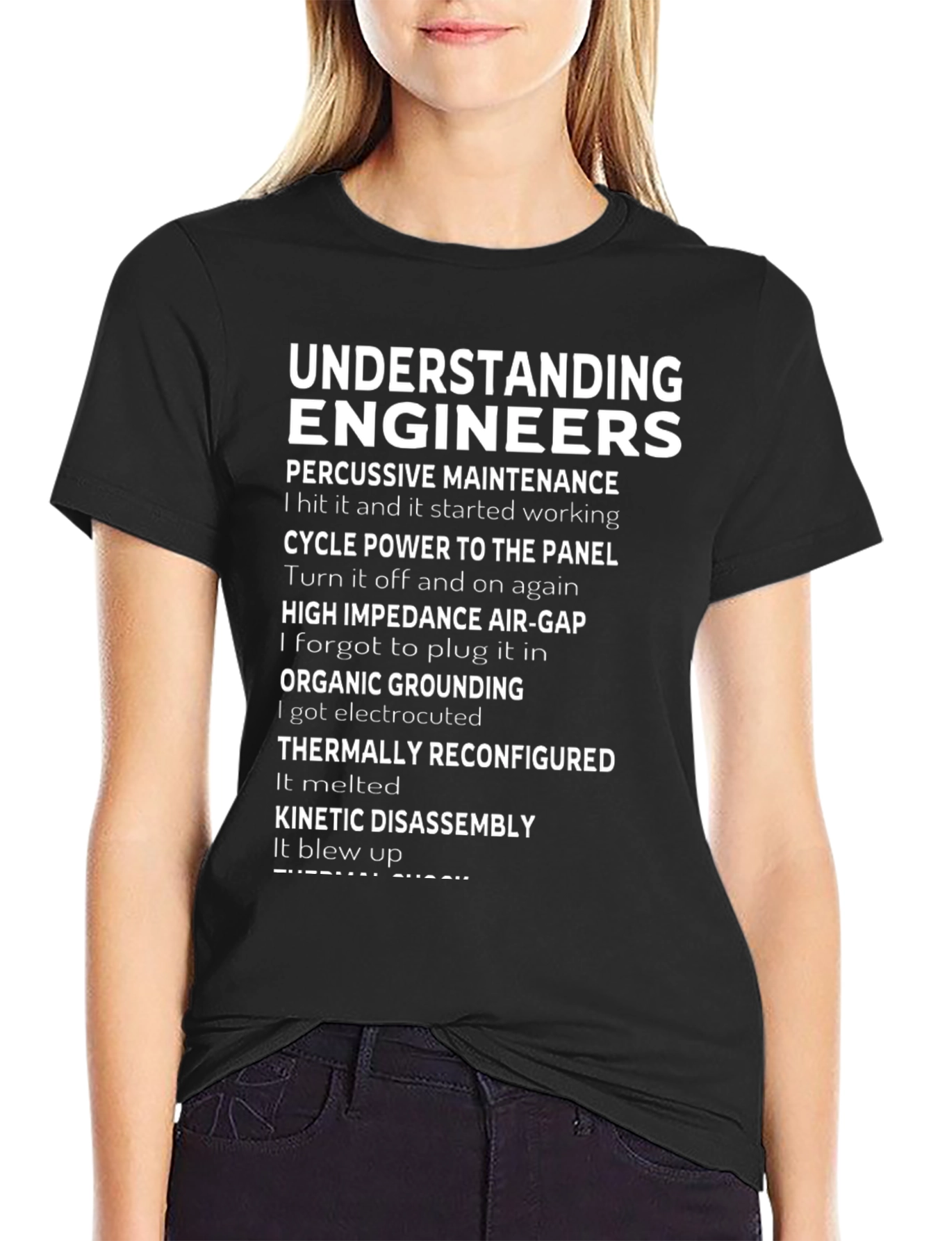 Understanding Engineers Black T-Shirt