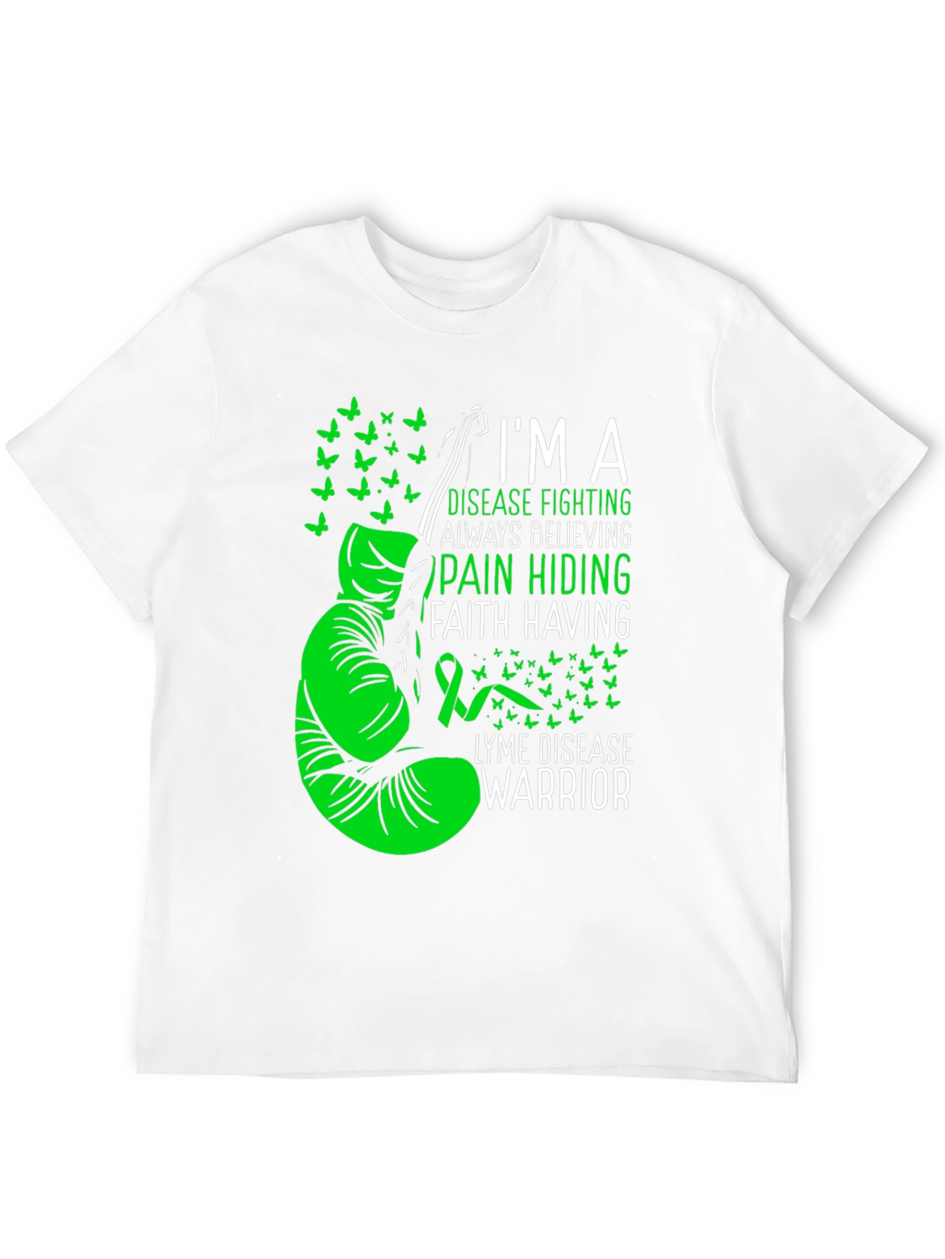 Lyme Disease Warrior Graphic T-Shirt
