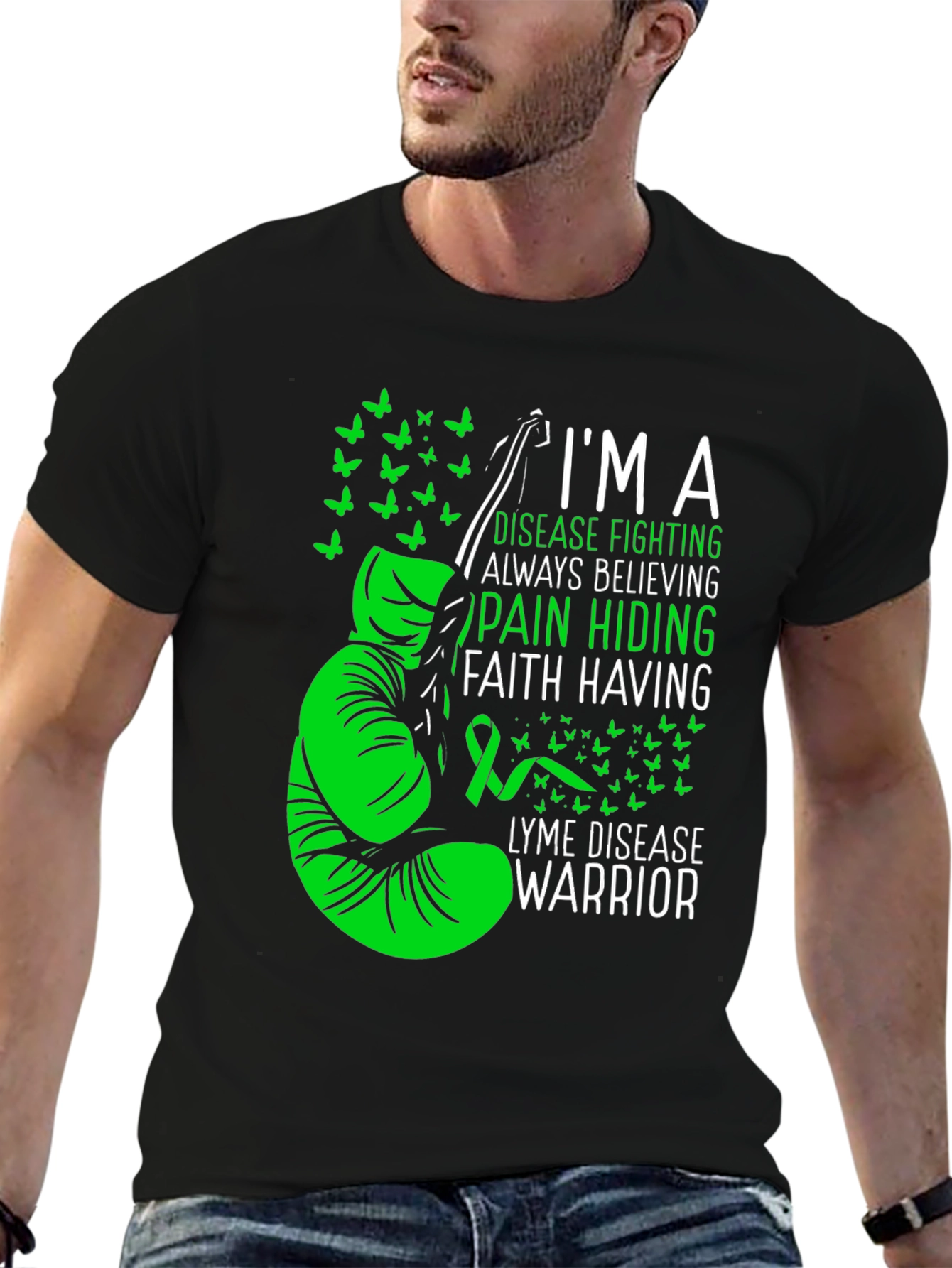 Lyme Disease Warrior Graphic T-Shirt