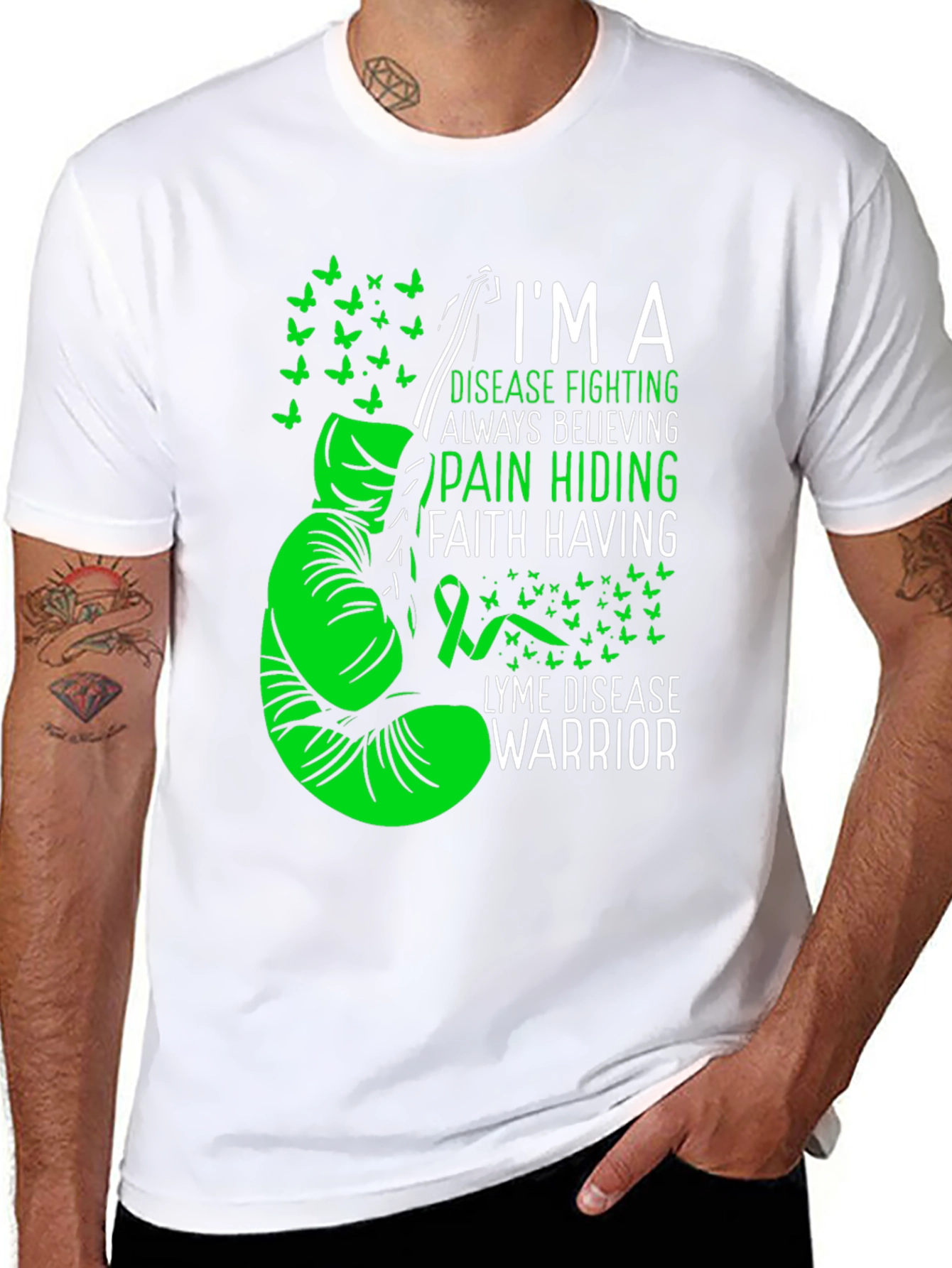 Lyme Disease Warrior Graphic T-Shirt